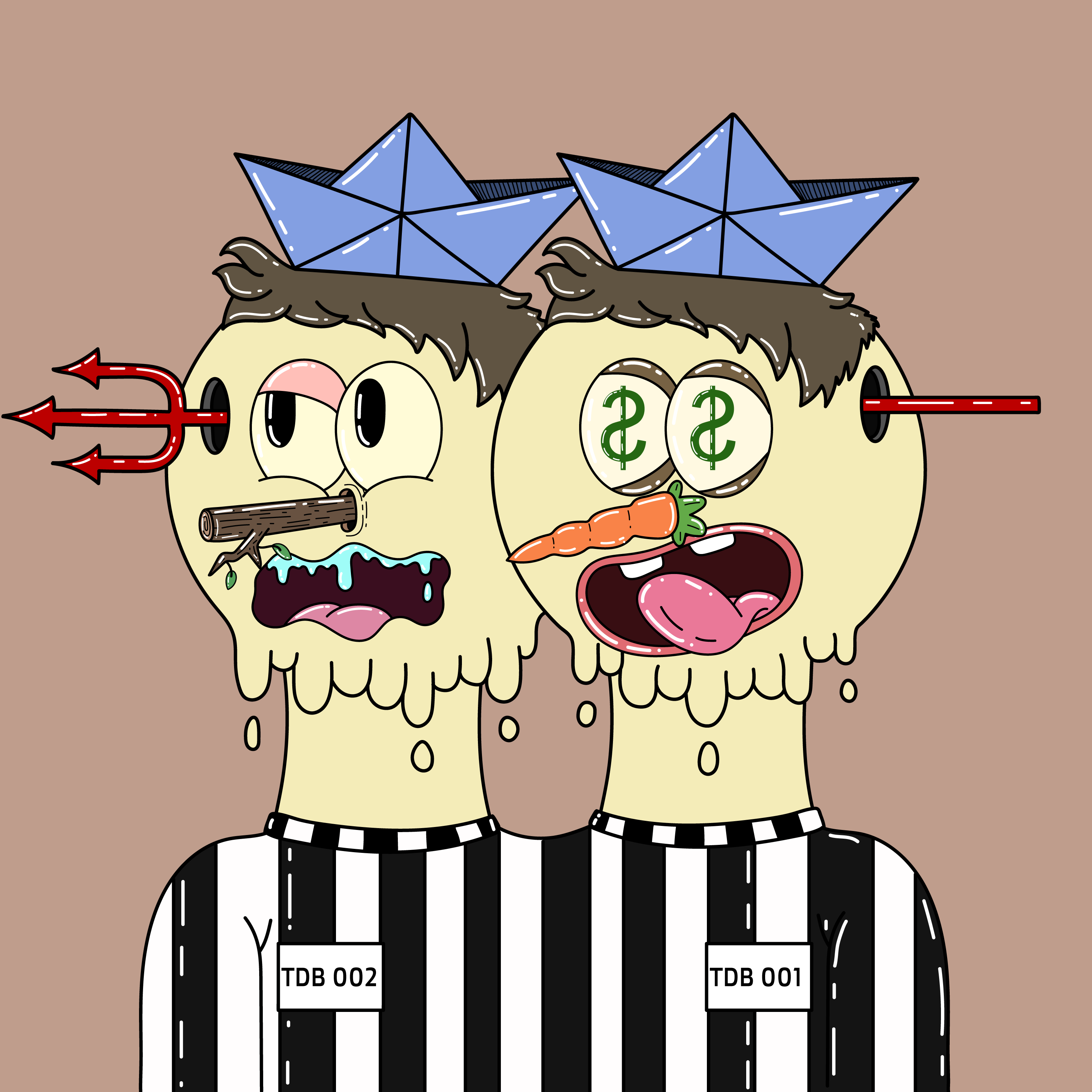 Twin Dripping Balls #505 NFT on Algorand