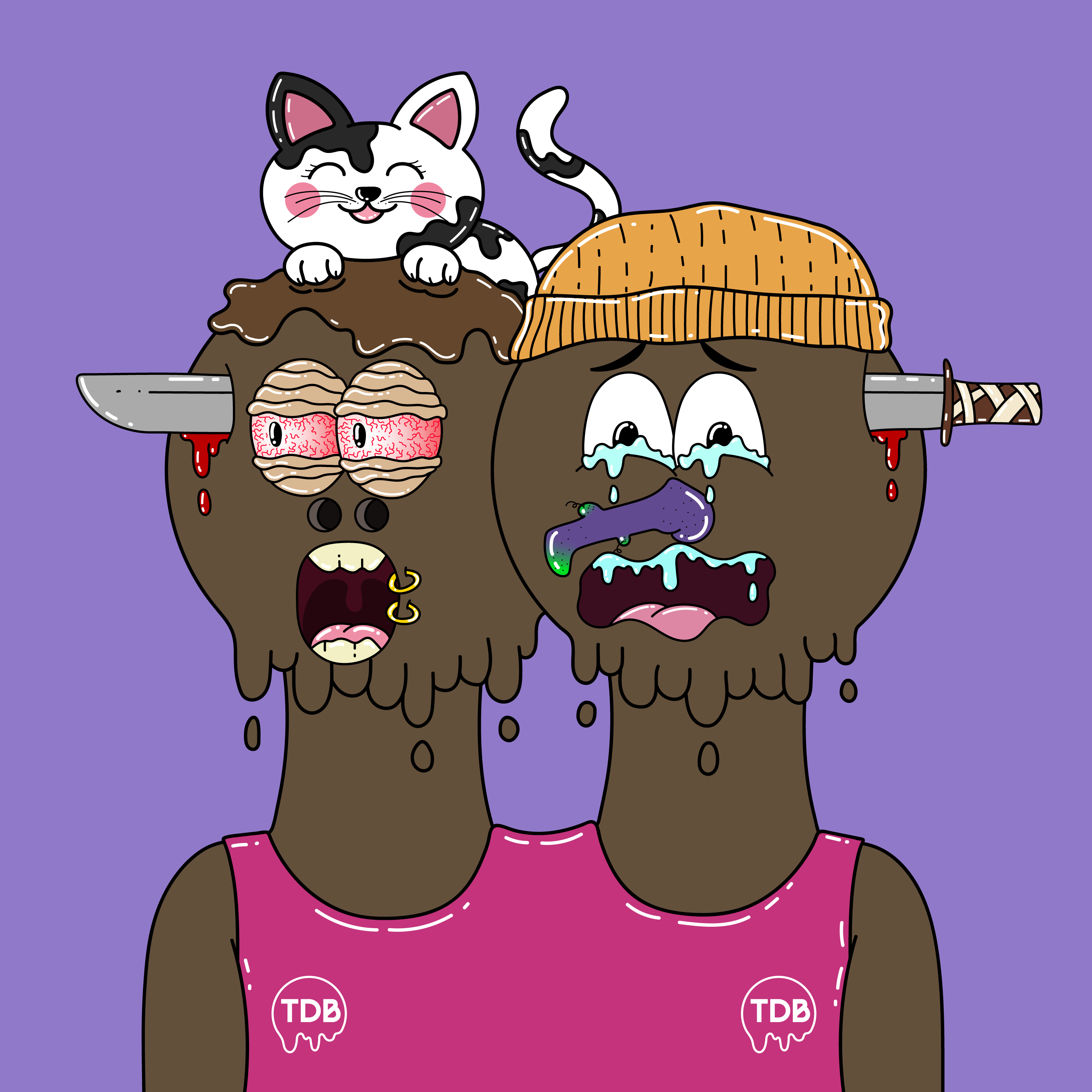 Twin Dripping Balls #507 NFT on Algorand