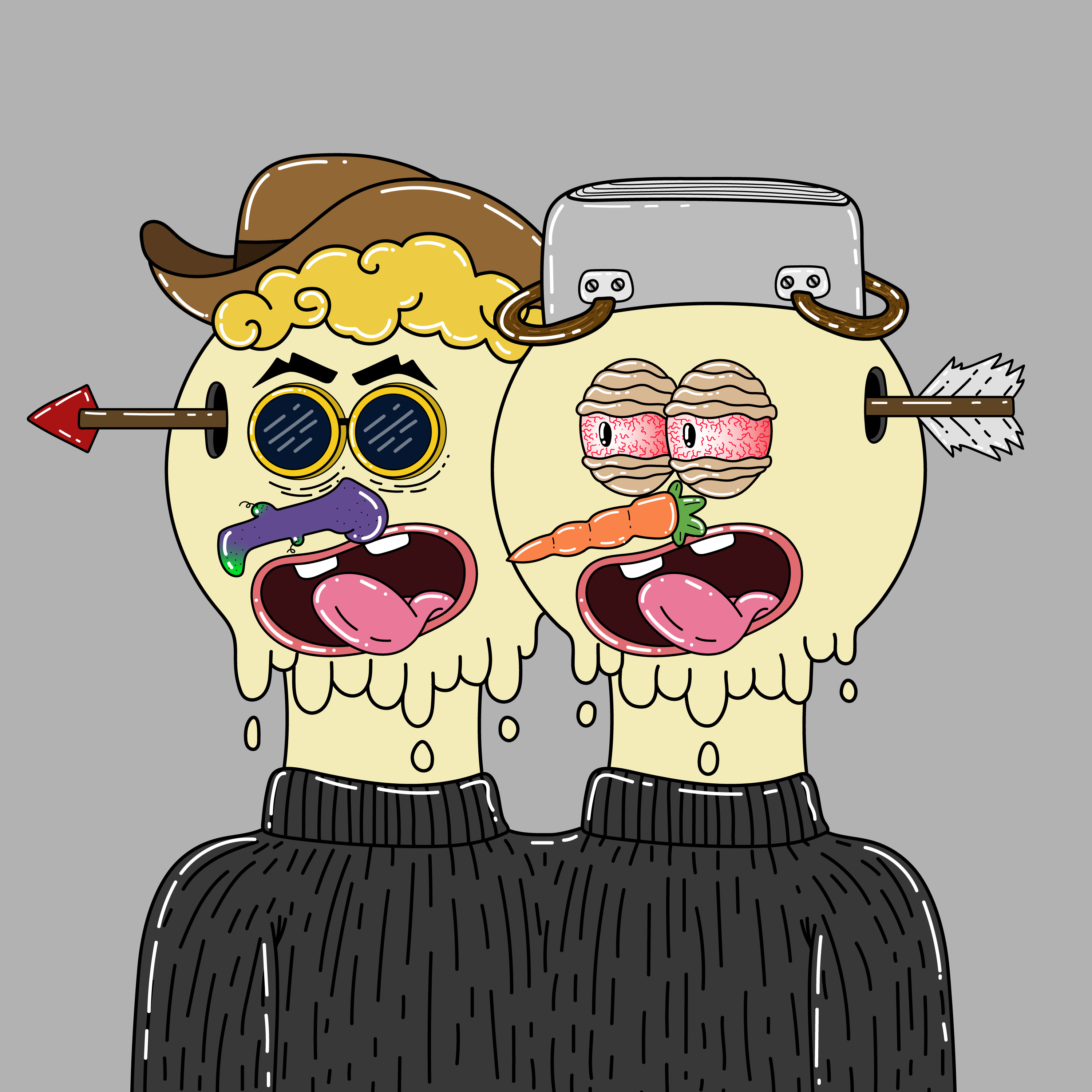 Twin Dripping Balls #510 NFT on Algorand