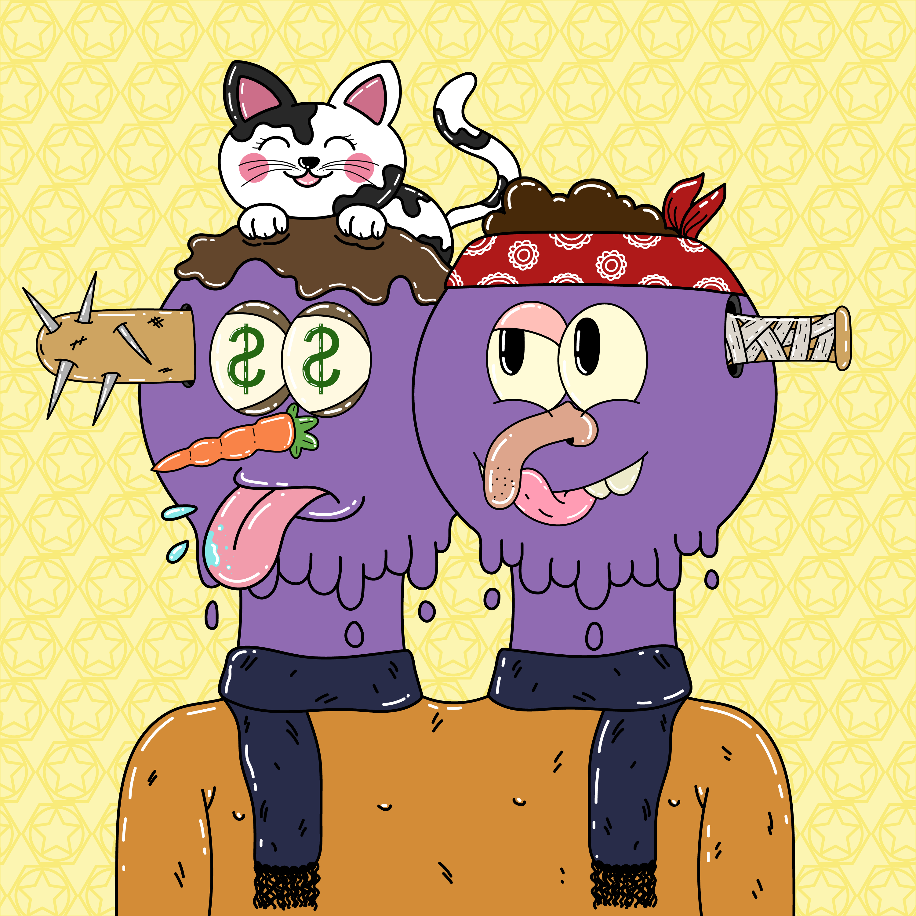 Twin Dripping Balls #512 NFT on Algorand