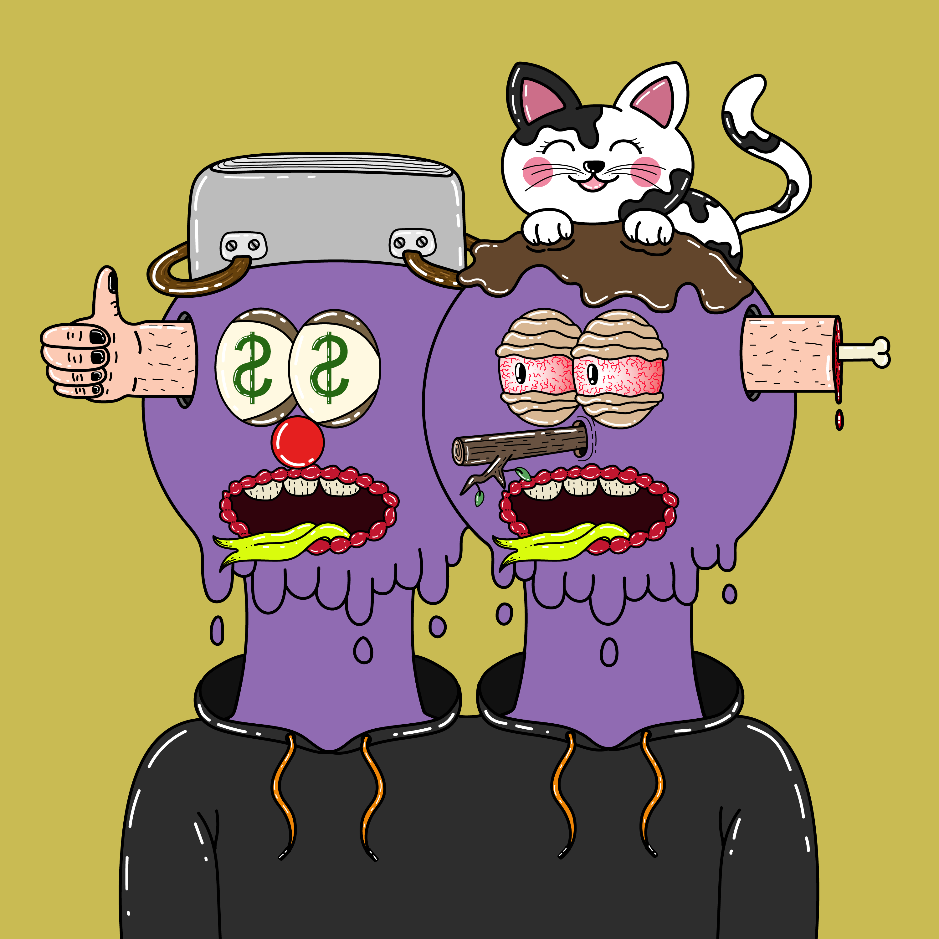 Twin Dripping Balls #513 NFT on Algorand