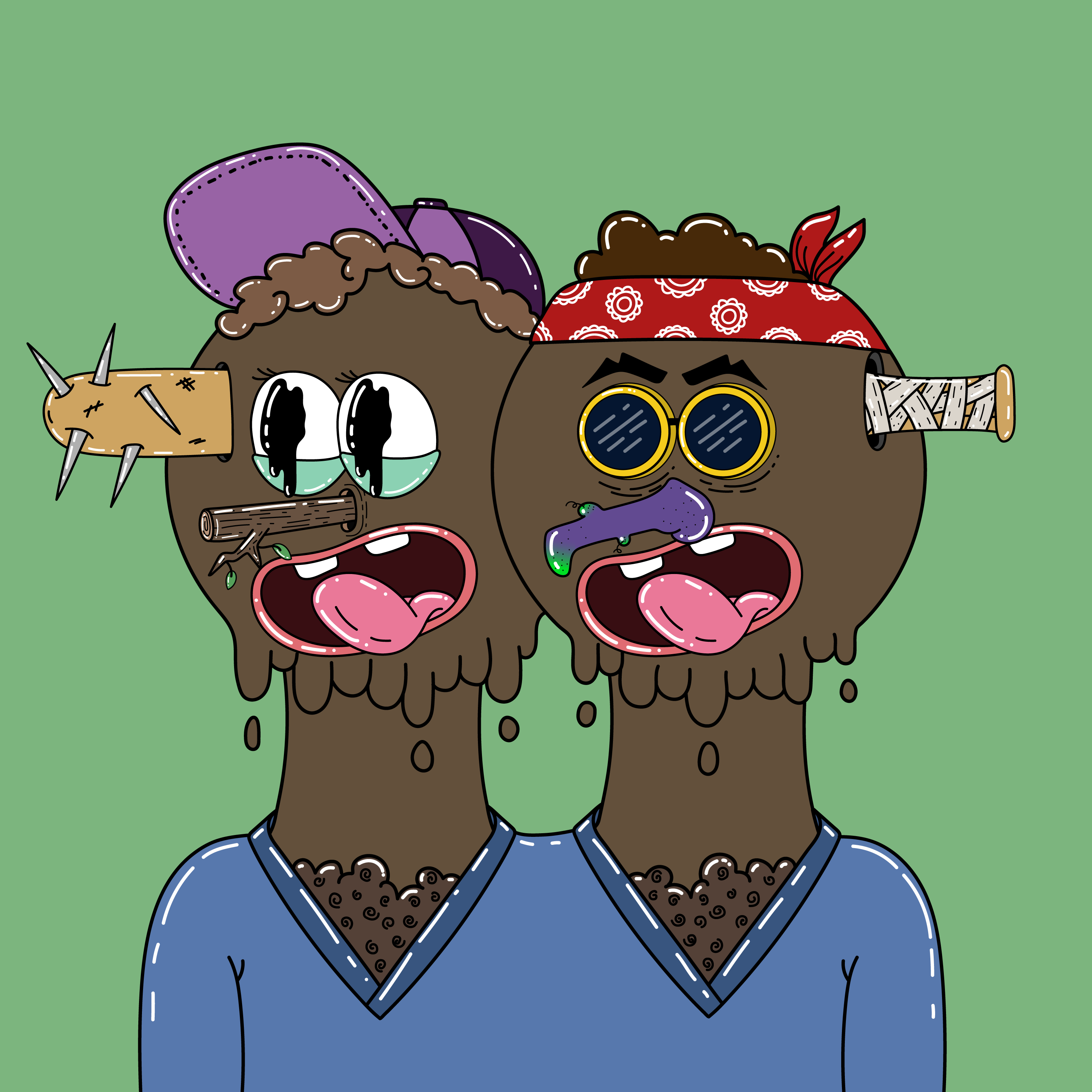 Twin Dripping Balls #514 NFT on Algorand