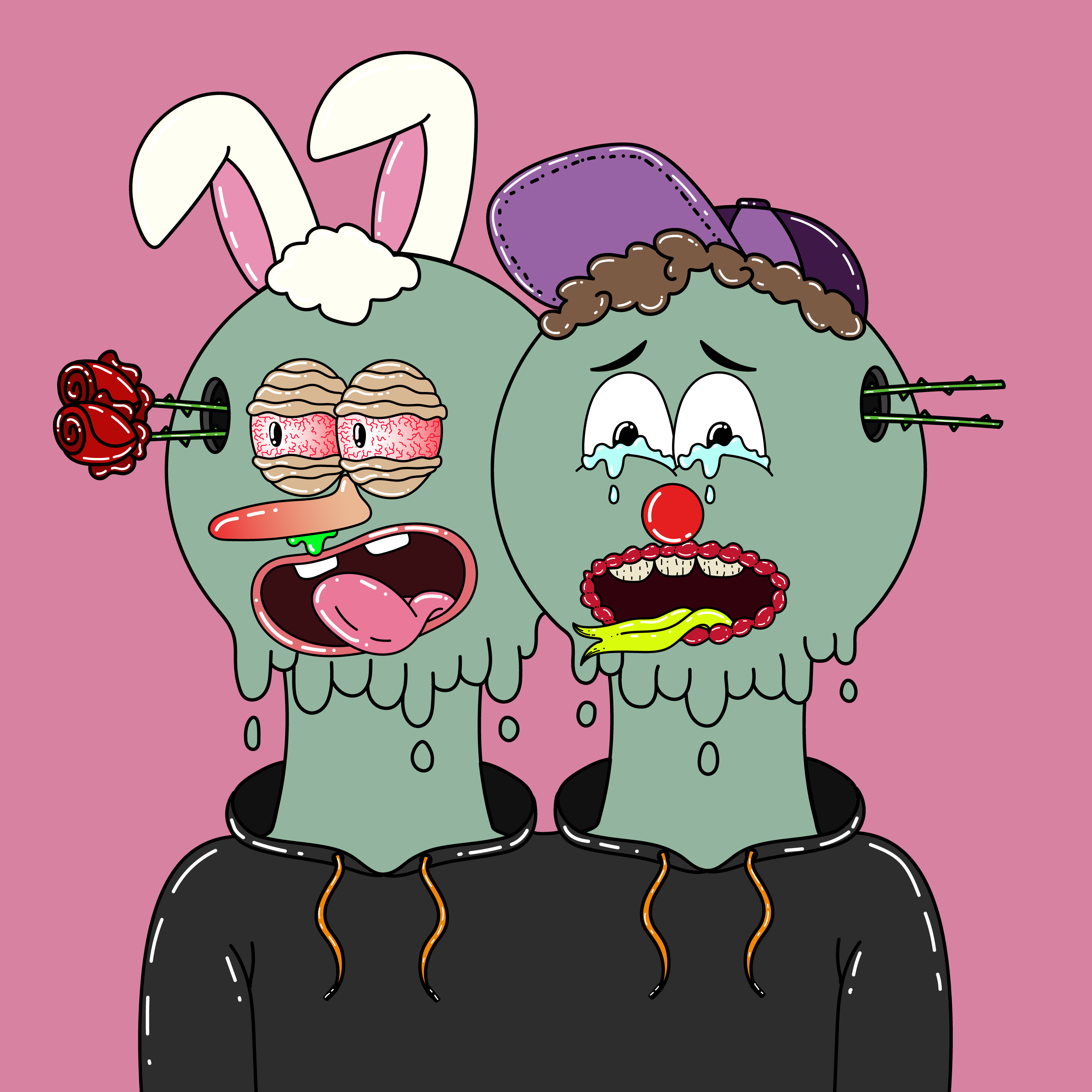 Twin Dripping Balls #515 NFT on Algorand