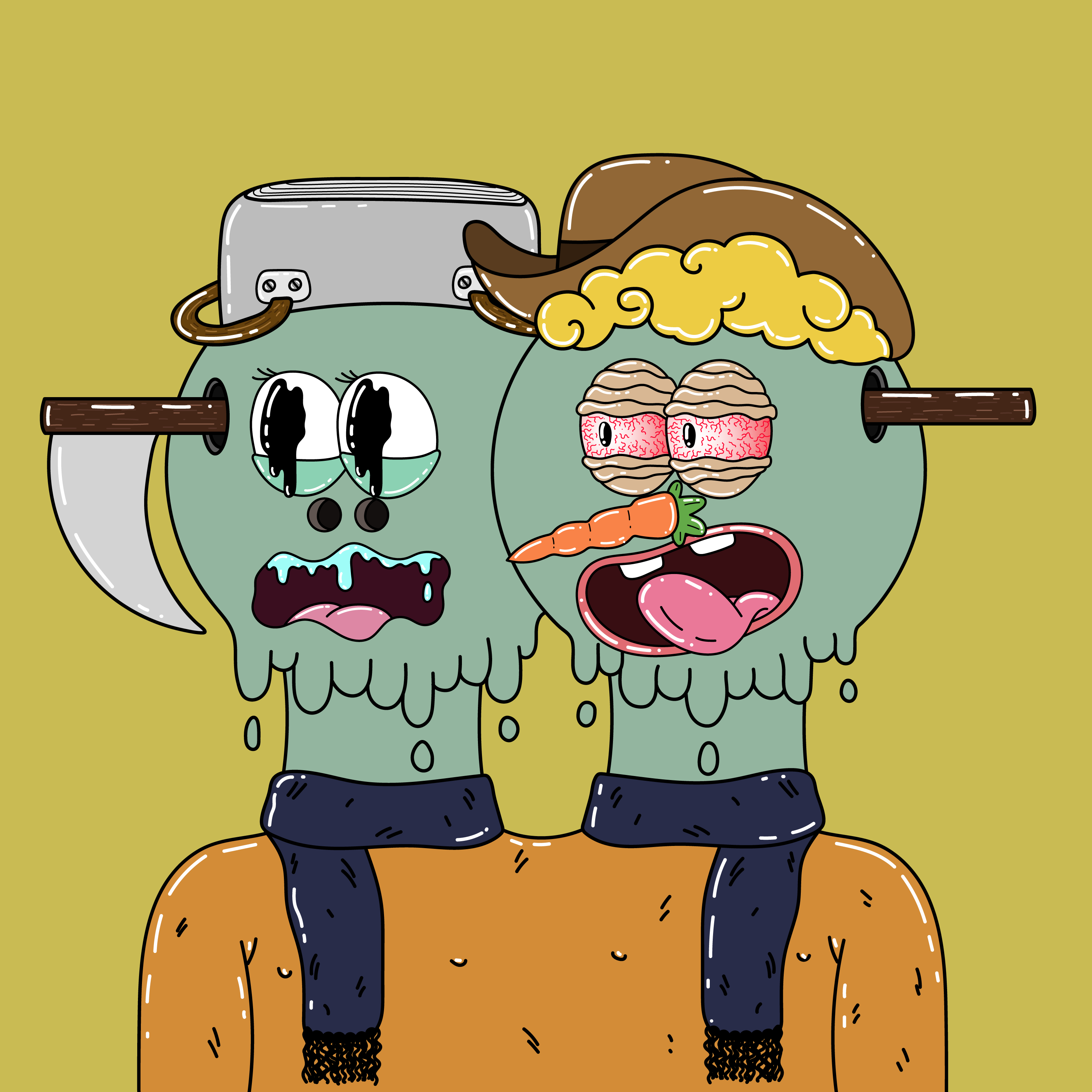 Twin Dripping Balls #516 NFT on Algorand