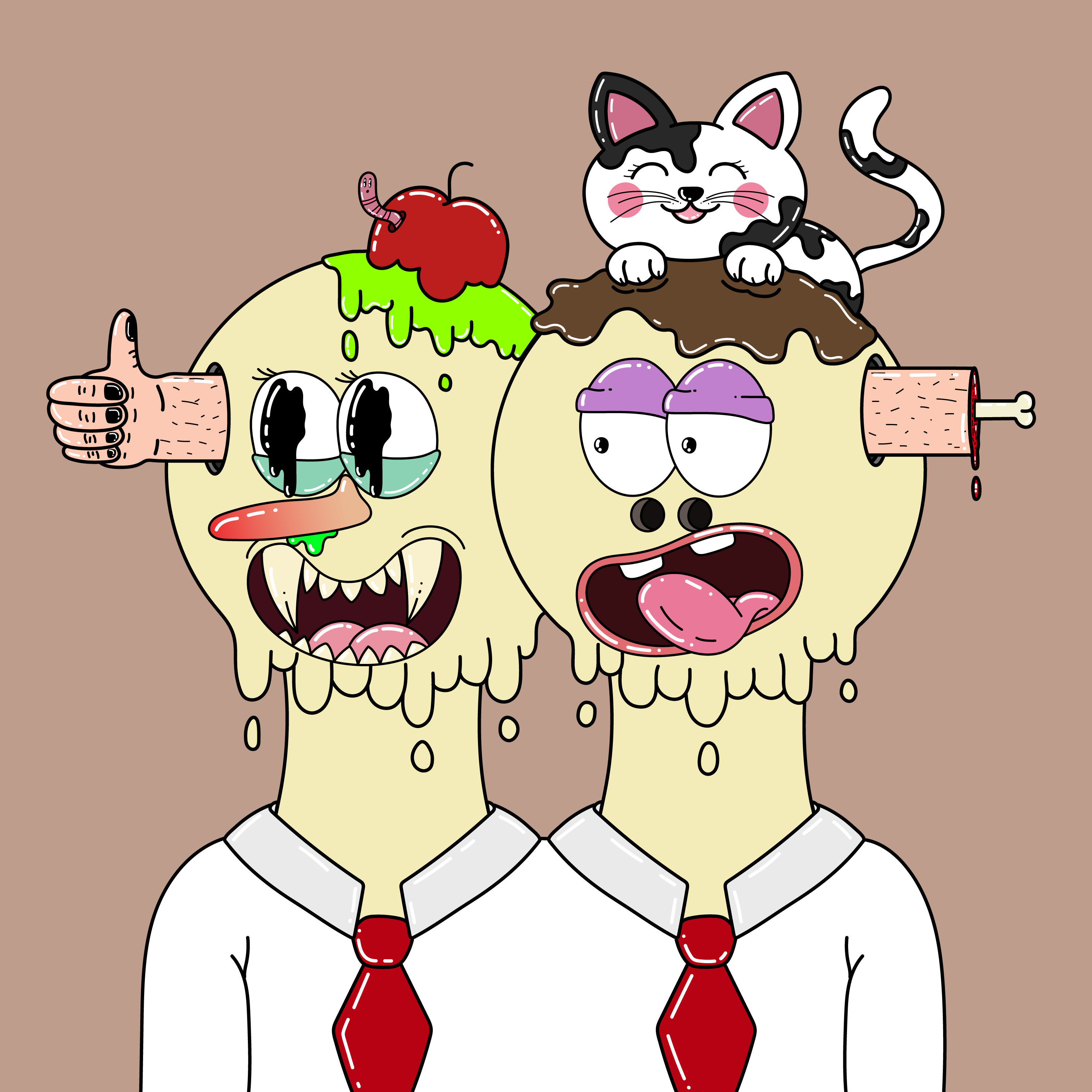 Twin Dripping Balls #517 NFT on Algorand