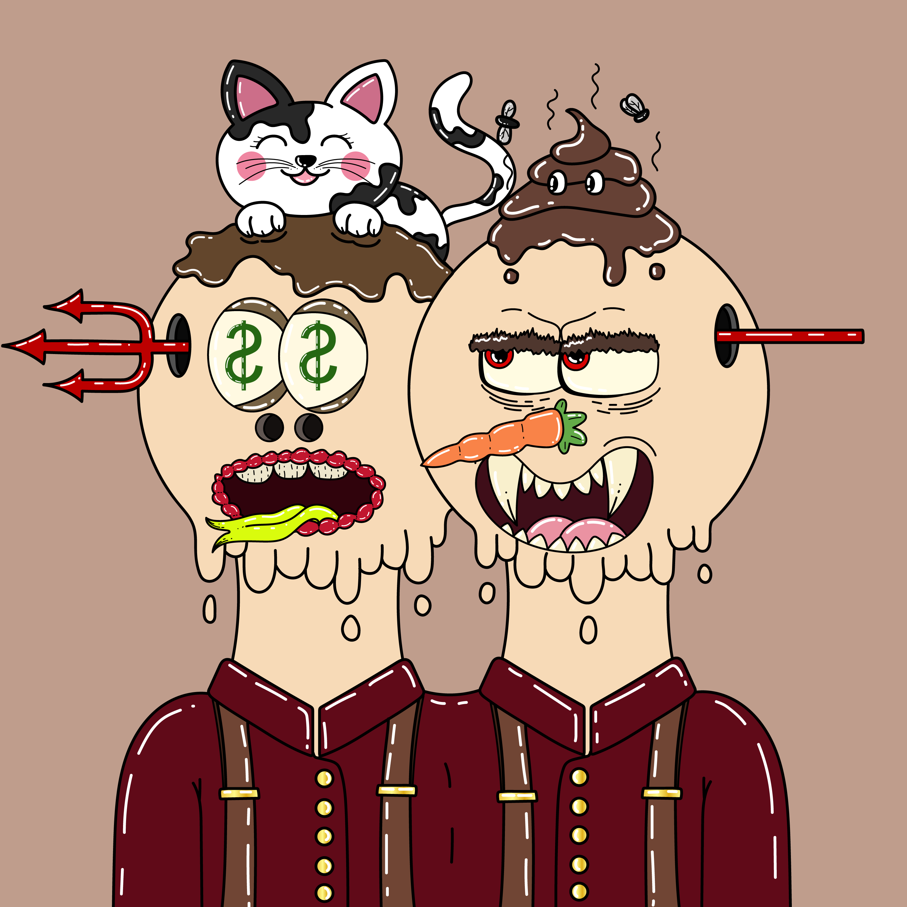 Twin Dripping Balls #521 NFT on Algorand