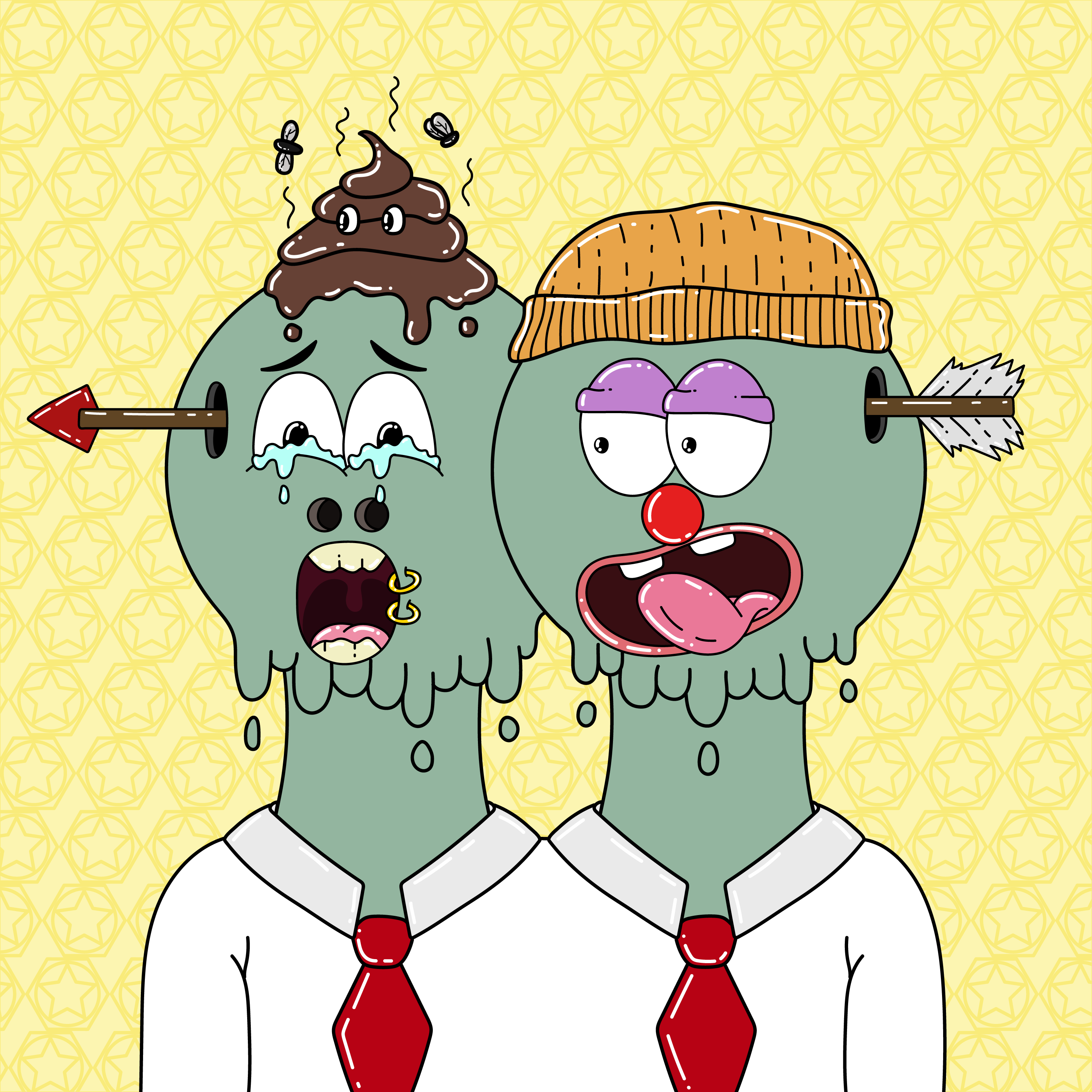 Twin Dripping Balls #525 NFT on Algorand