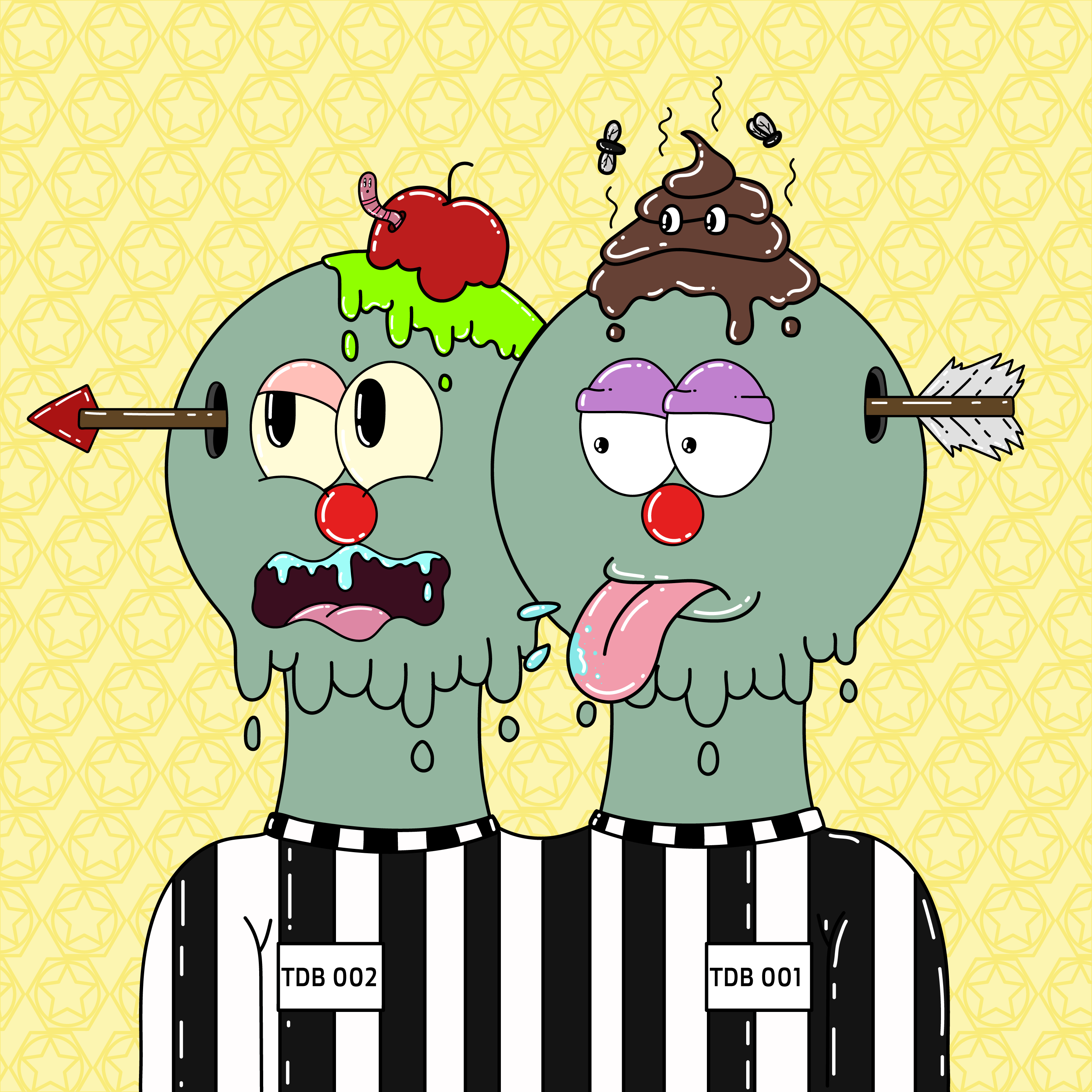 Twin Dripping Balls #526 NFT on Algorand