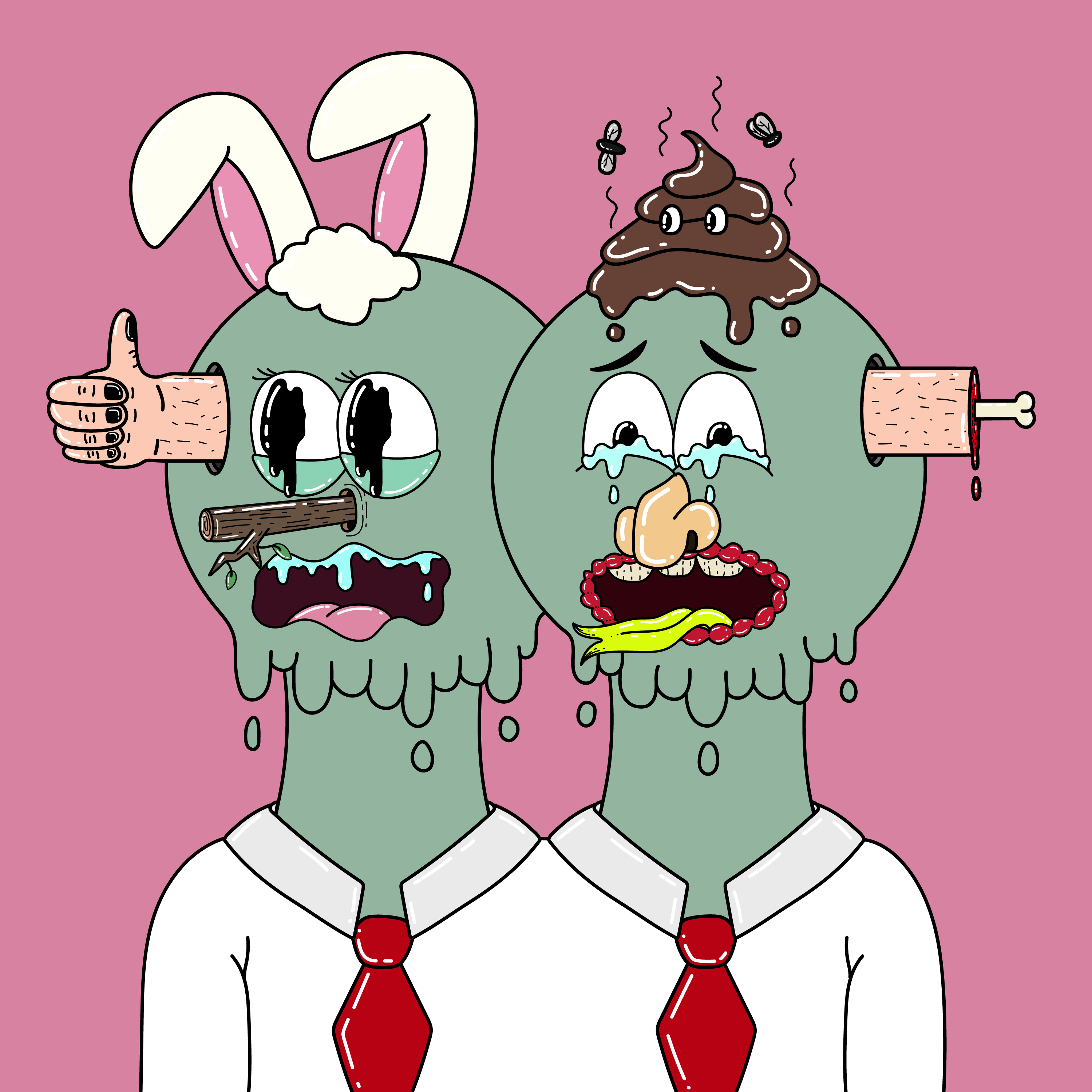 Twin Dripping Balls #527 NFT on Algorand