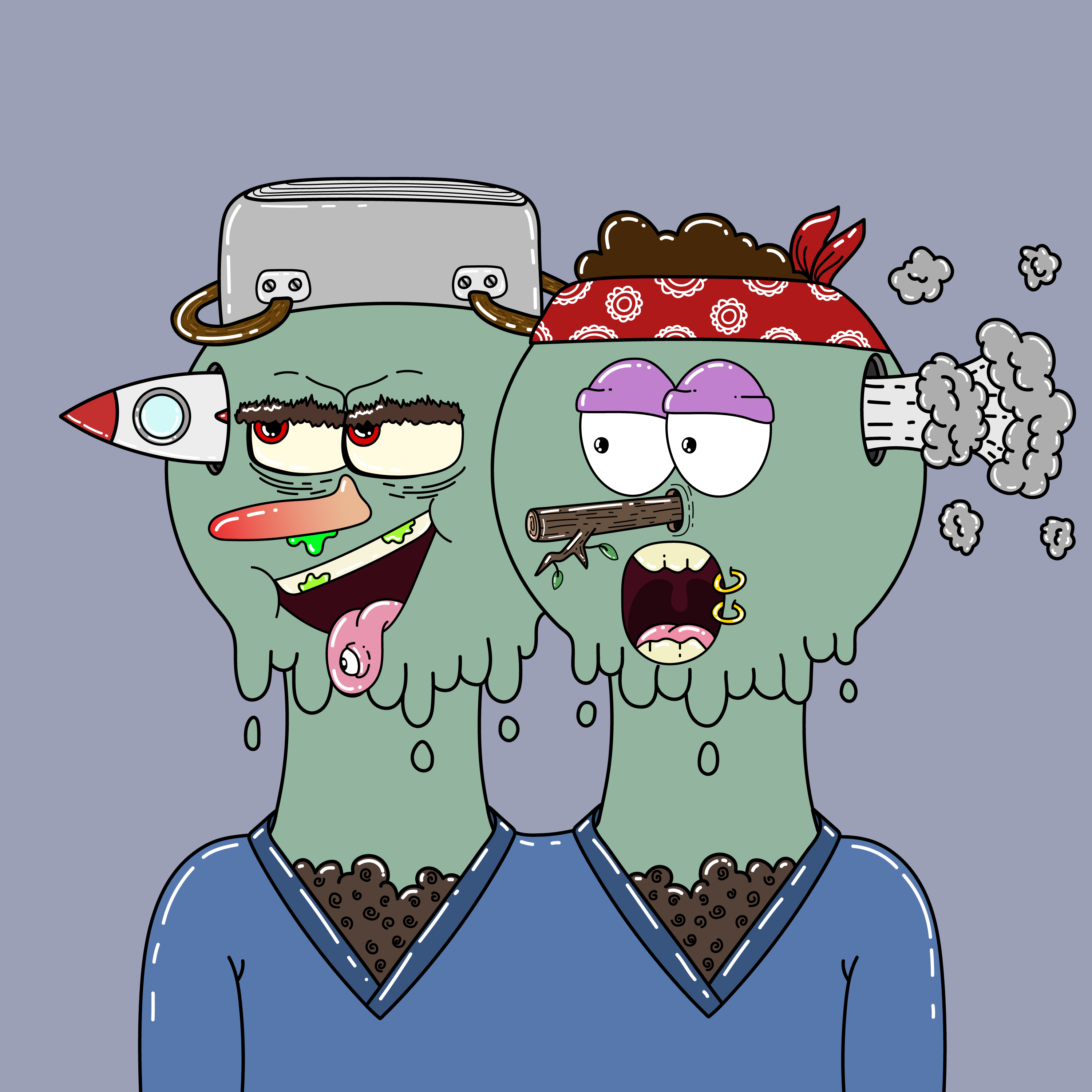 Twin Dripping Balls #528 NFT on Algorand