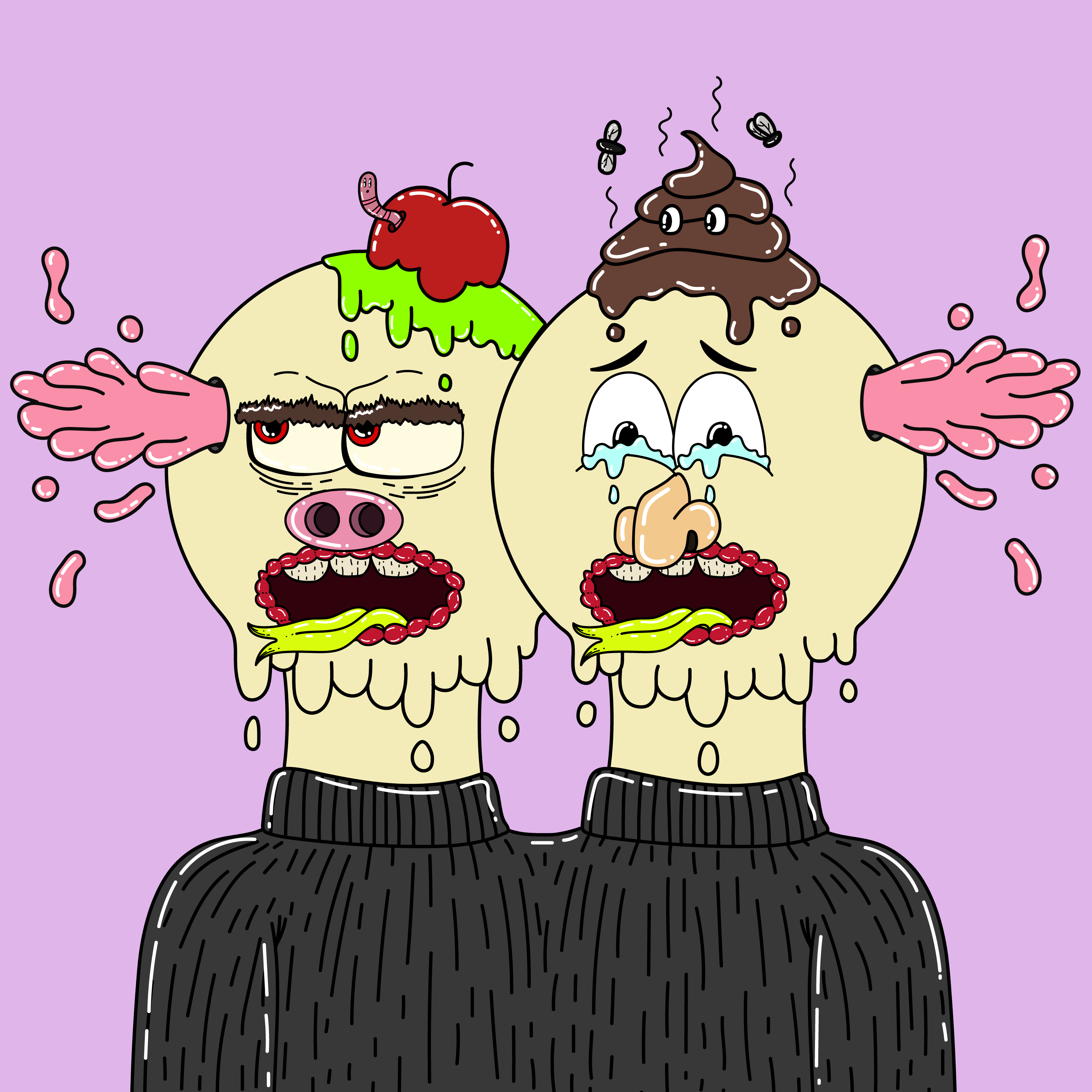 Twin Dripping Balls #531 NFT on Algorand