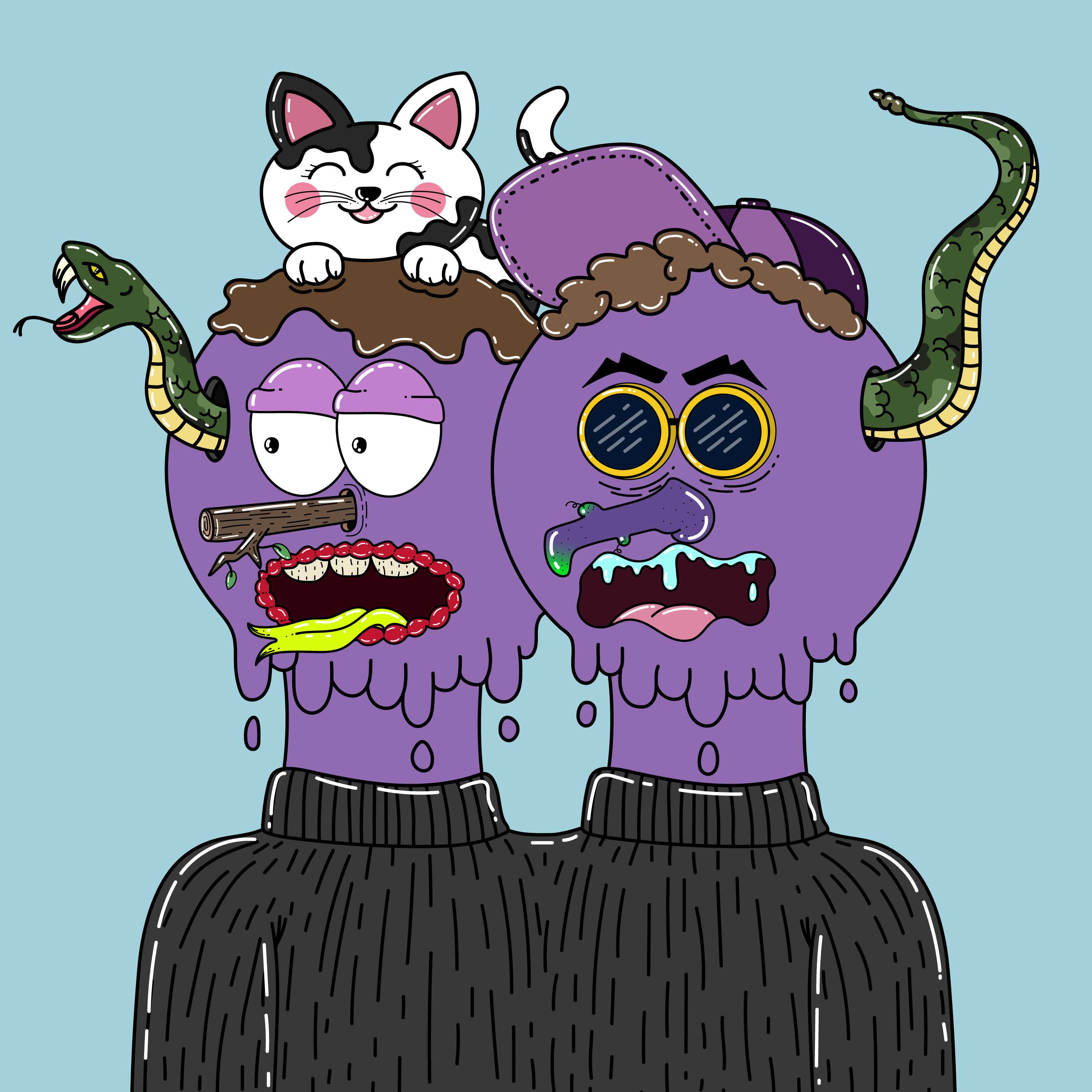 Twin Dripping Balls #534 NFT on Algorand