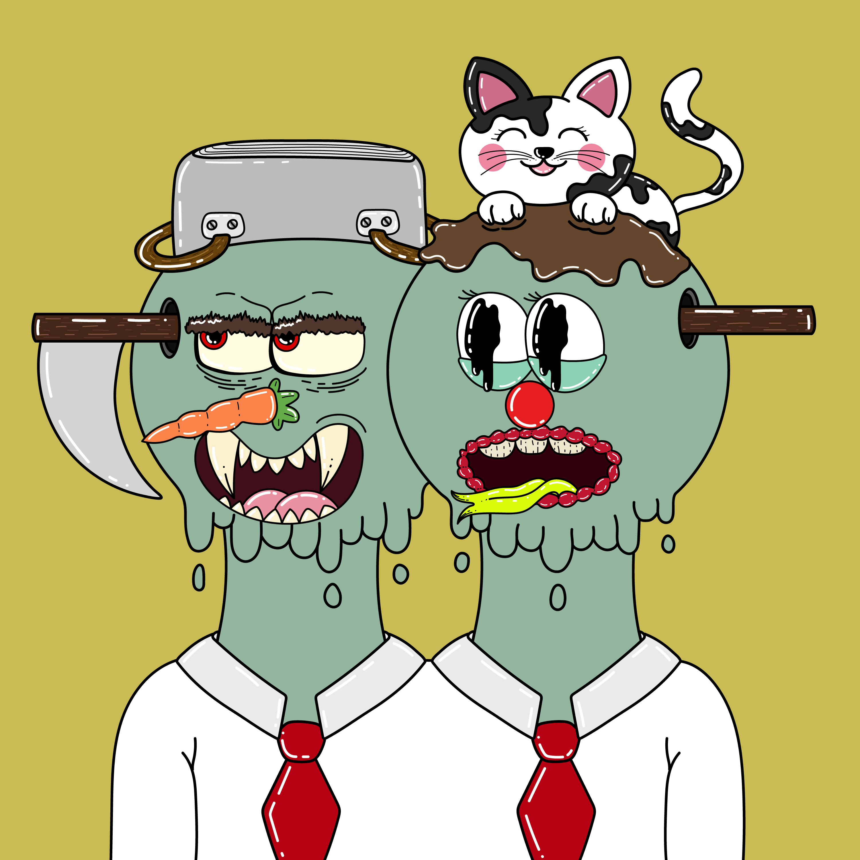 Twin Dripping Balls #537 NFT on Algorand