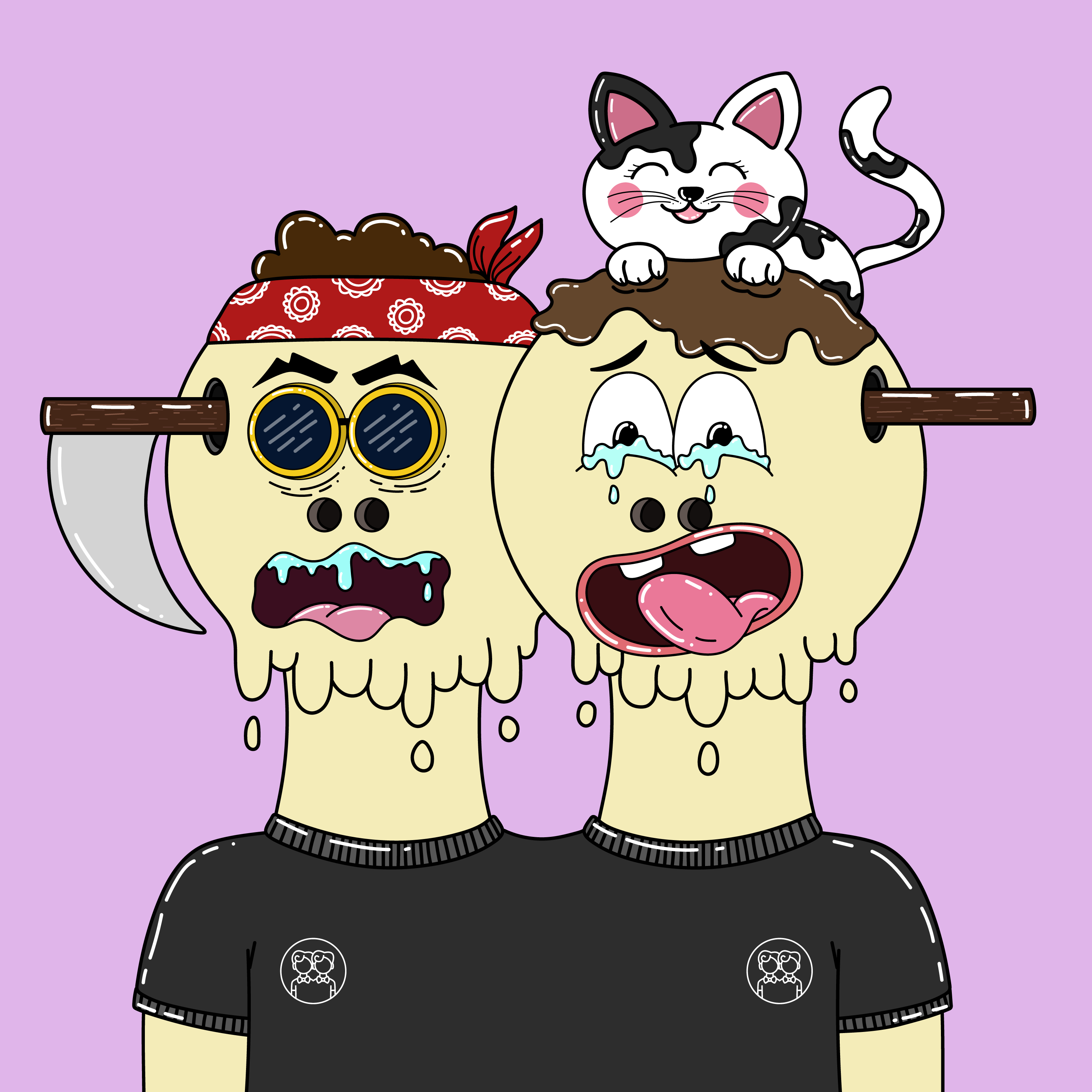 Twin Dripping Balls #538 NFT on Algorand