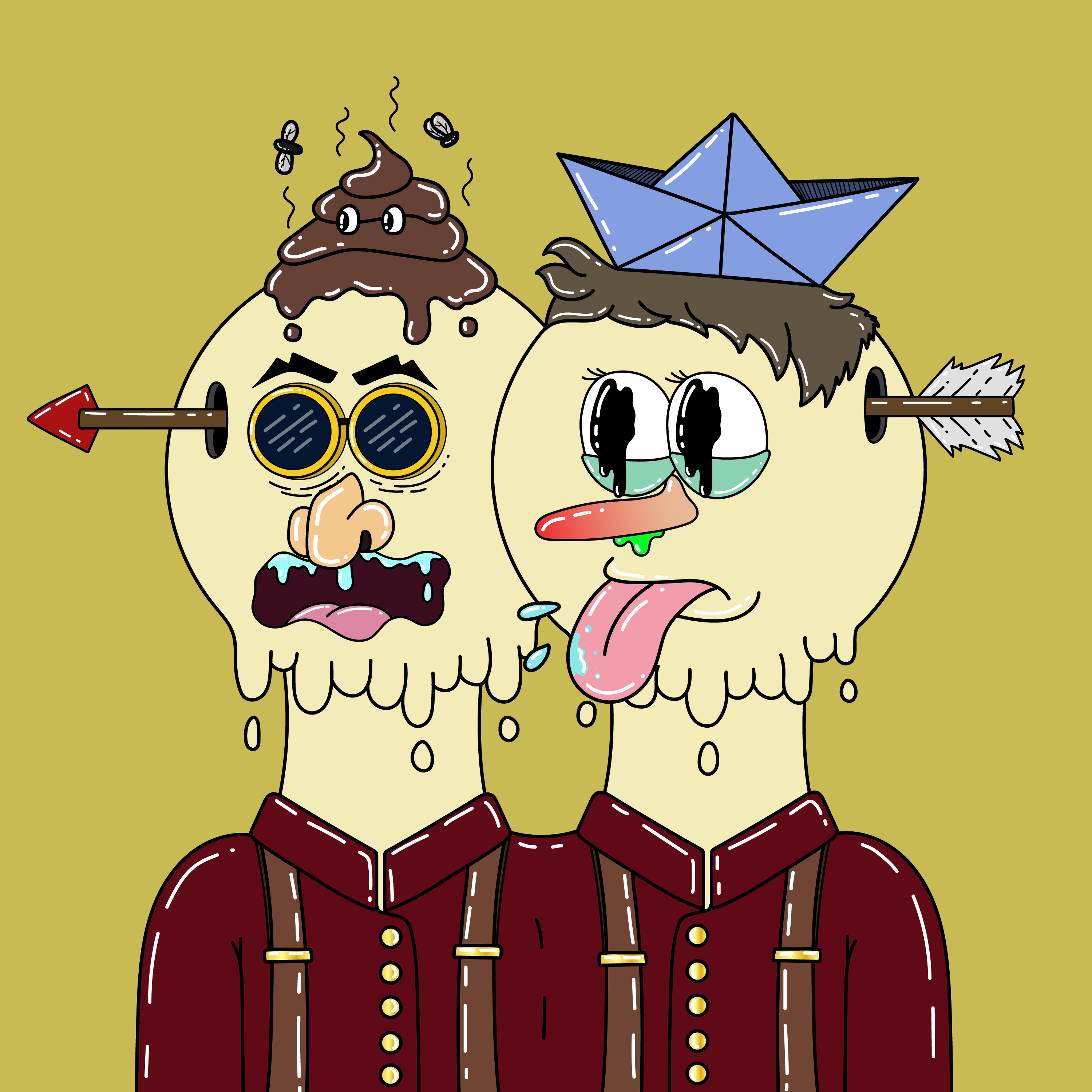 Twin Dripping Balls #540 NFT on Algorand