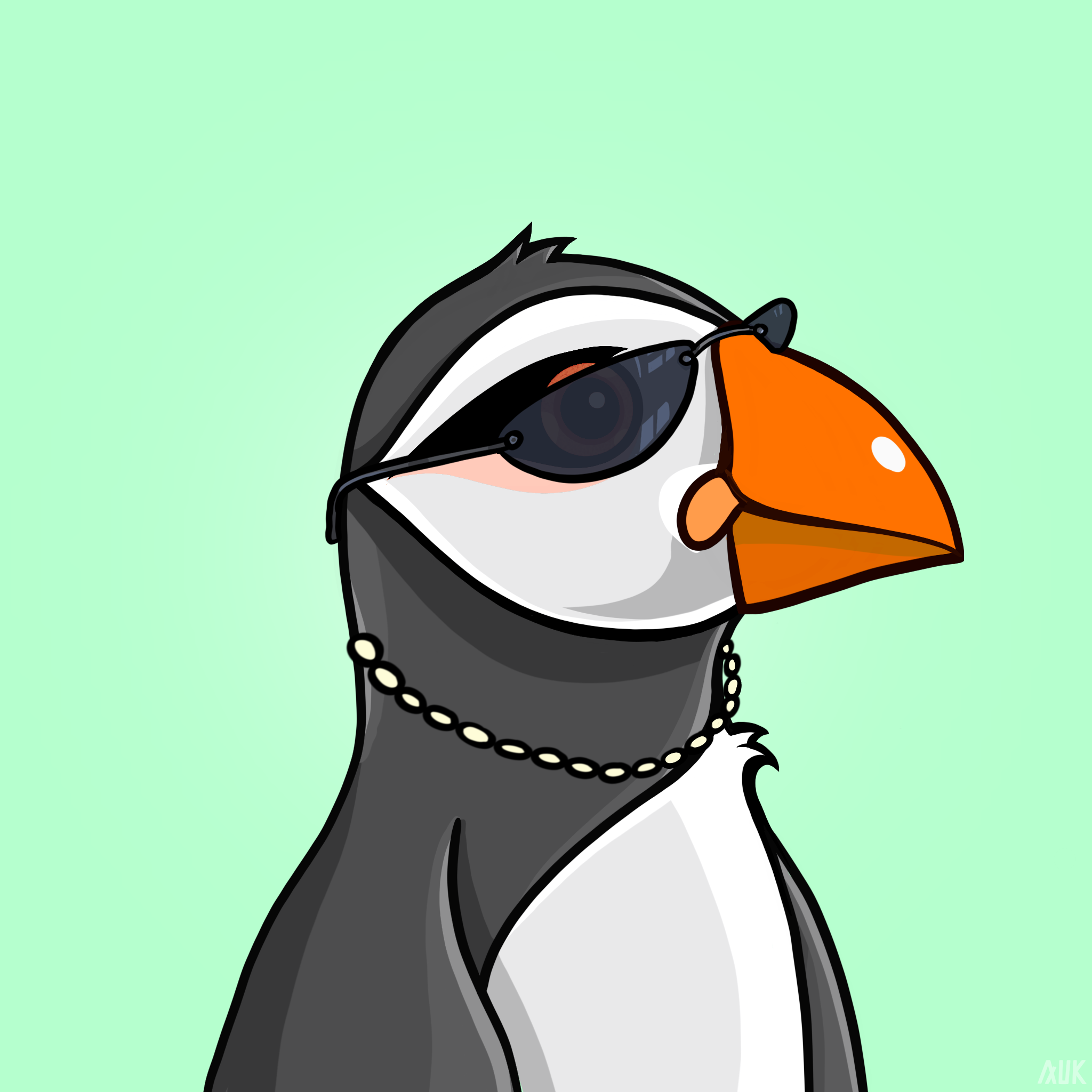 Poppin Puffins #8960 NFT on Algorand
