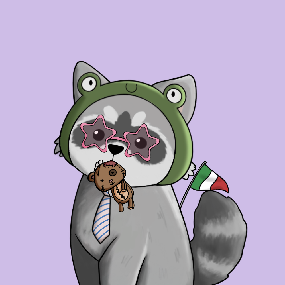 Raccoon #157 NFT on Algorand