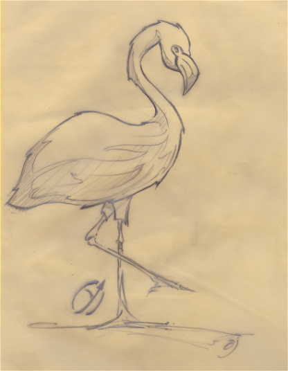 AlgoSketch Flamingo Rare 01
