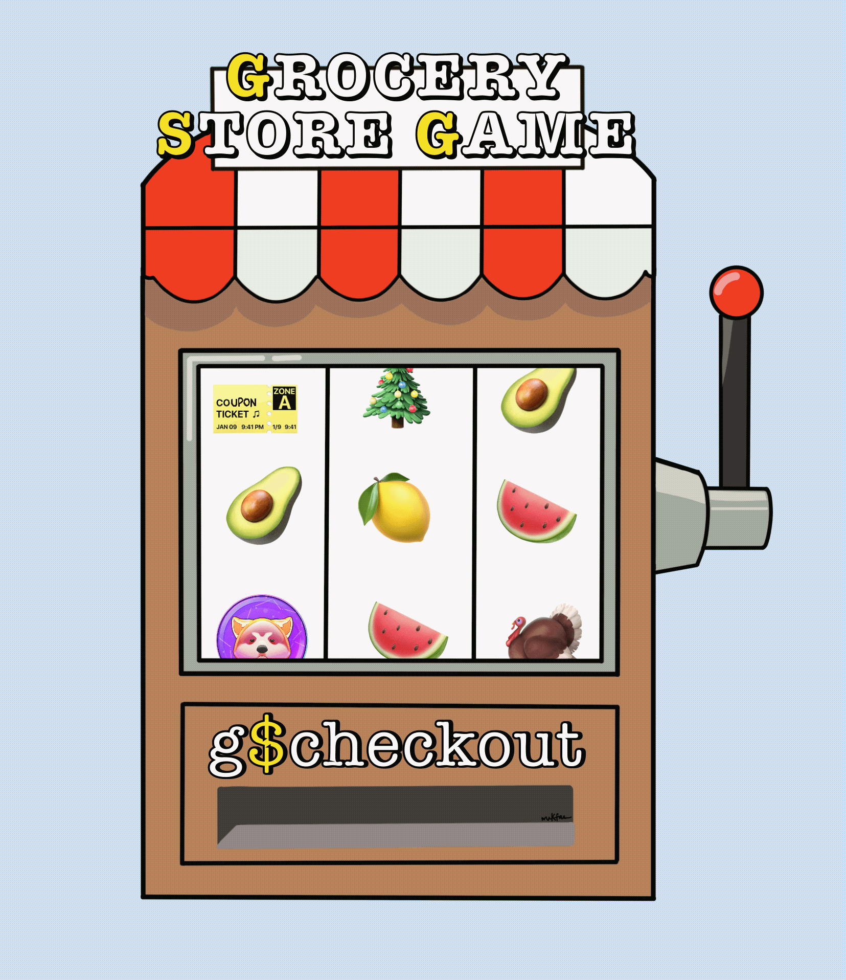 Grocery Store Game: Slot Machine