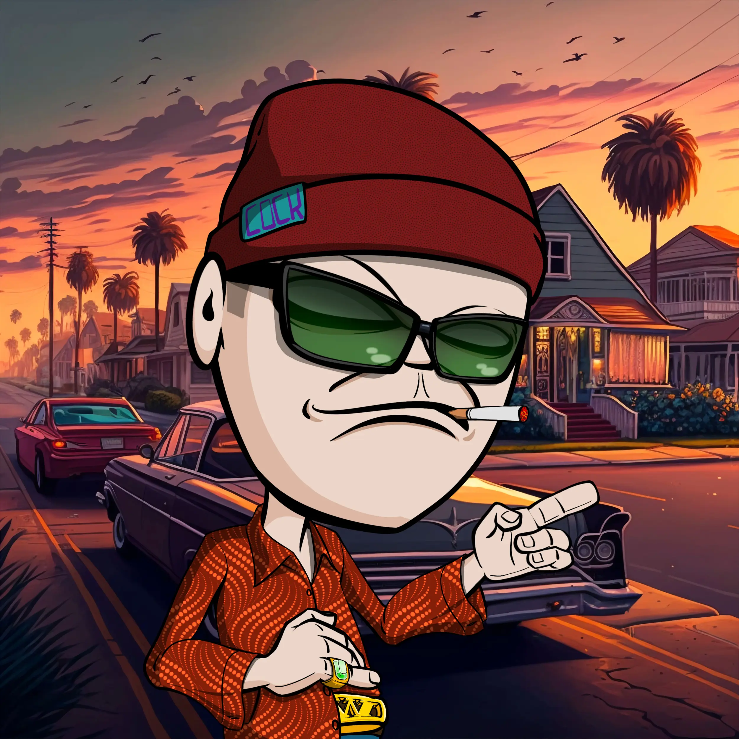 CoolCockGangs #351 NFT on Algorand