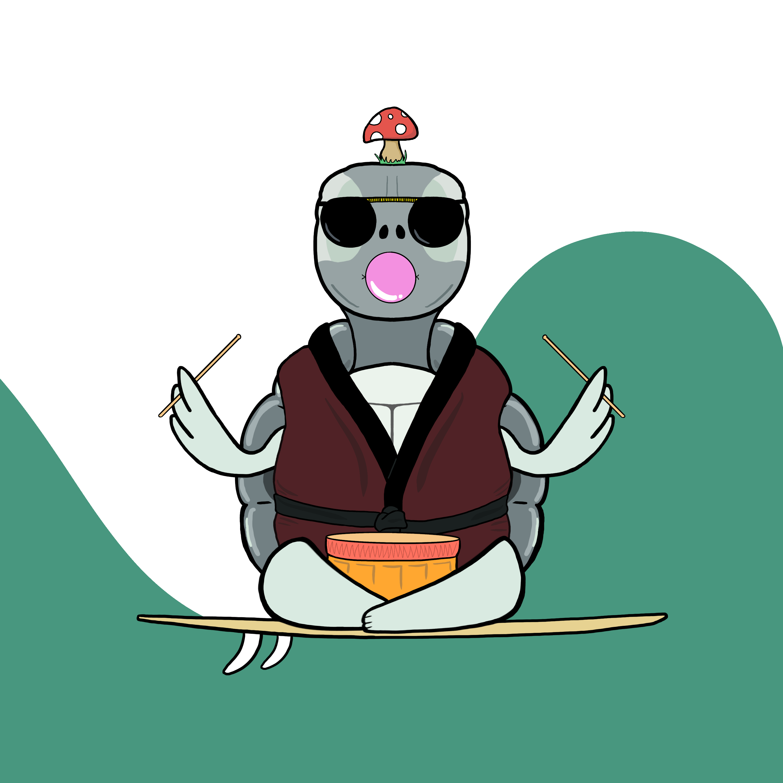 Zen Turtle 0174 NFT on Algorand