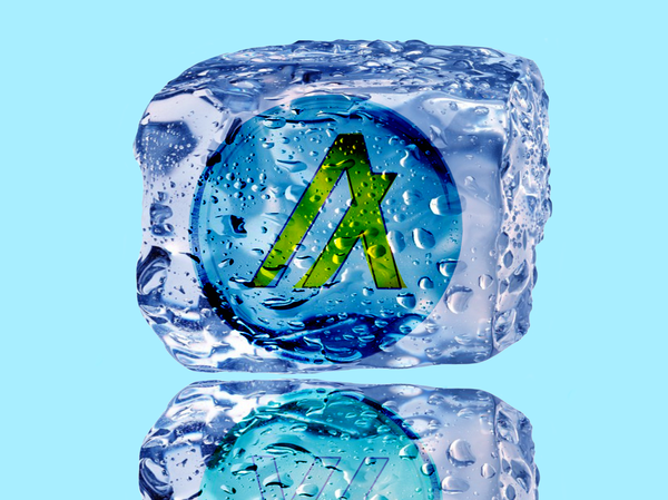 Image of Ice Cubed Blue Algo Coin