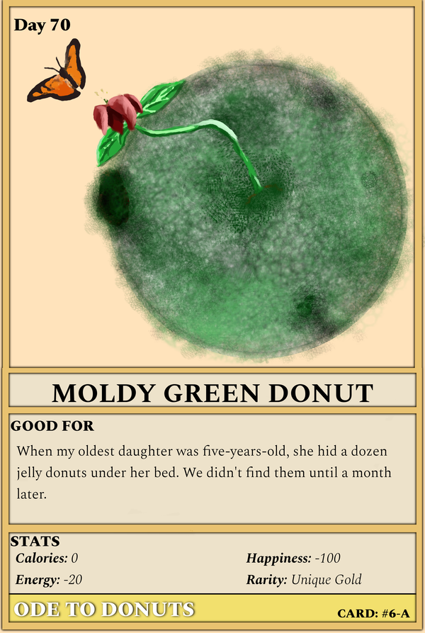 An image of #6-A Moldy Green Donut (IMG)