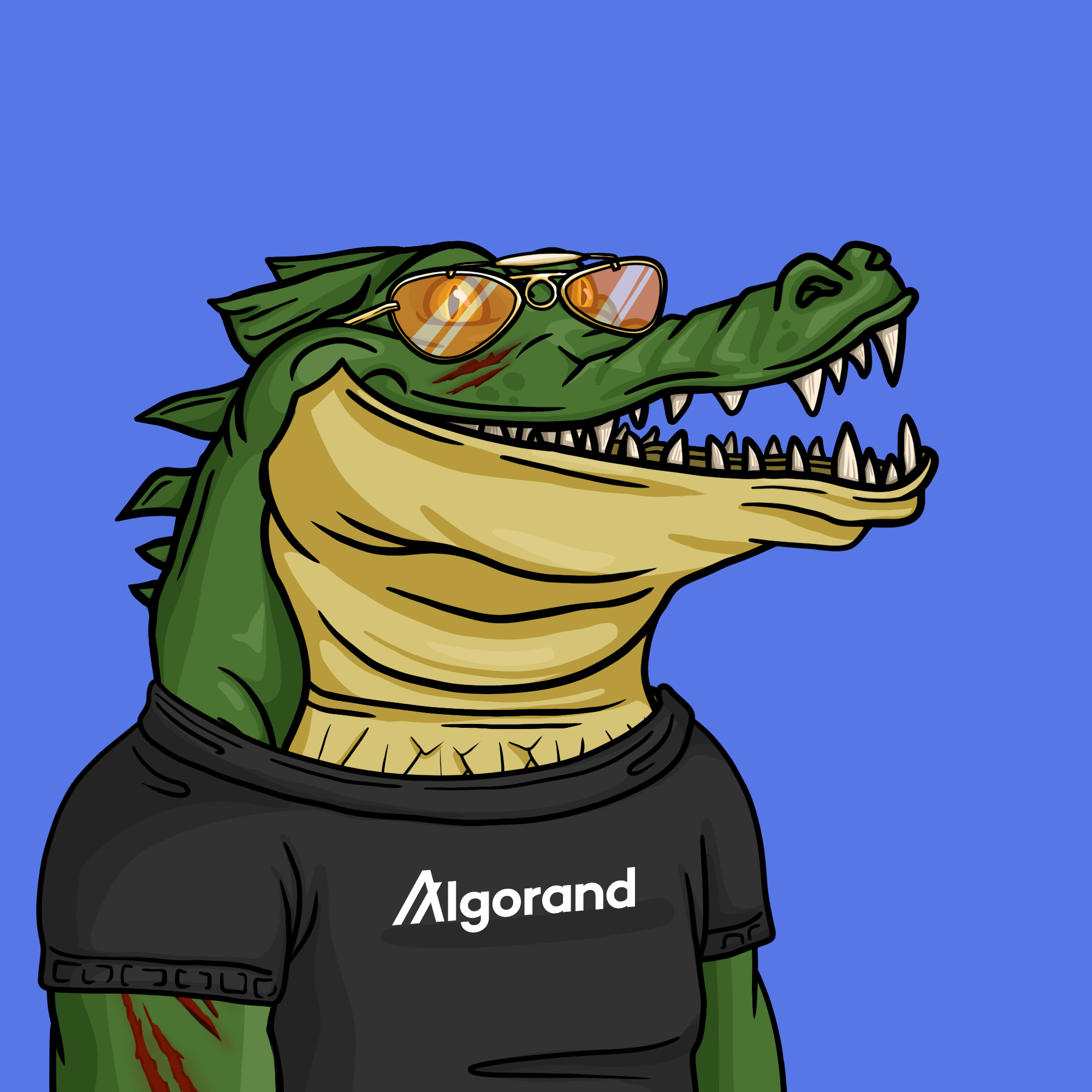 Warrior Croc #1665 NFT on Algorand
