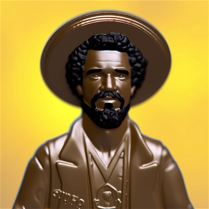Frostorian #549- Afro Gold Man