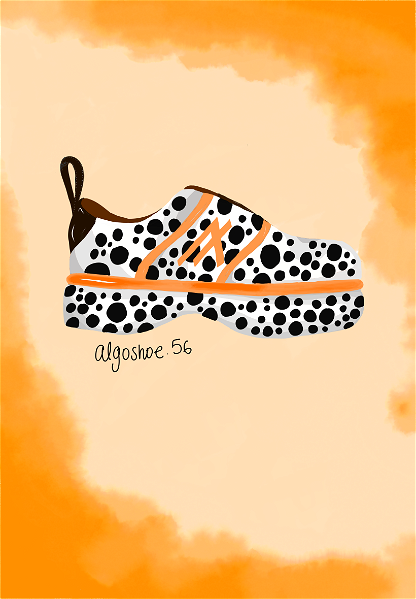 AlgoShoe56 Orange Dalmatian