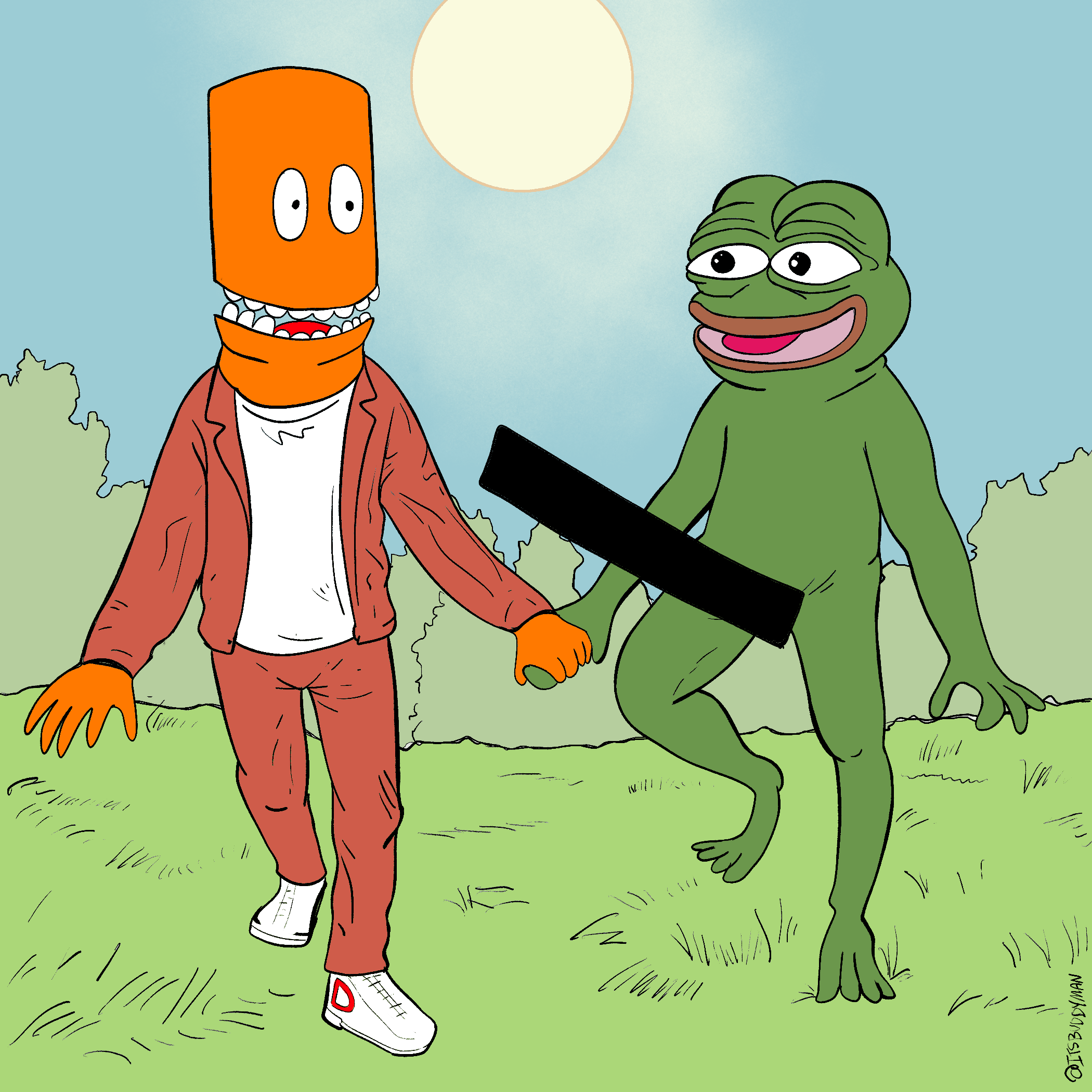 Doofy & Pepe at the Park NFT on Algorand