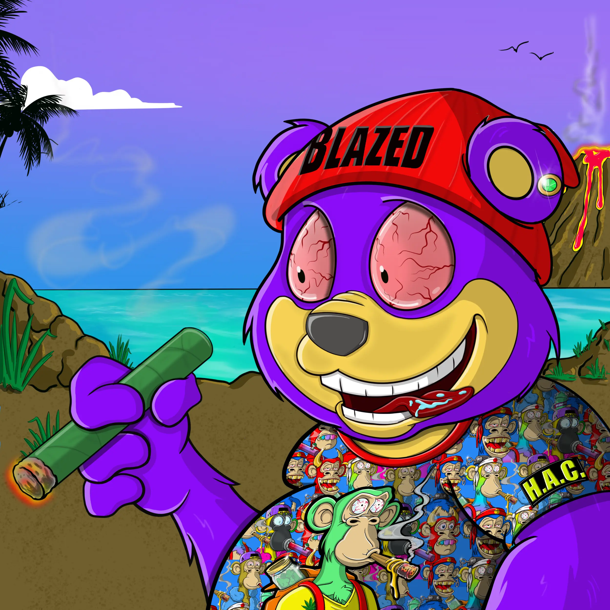 Burnin Bears #1290 NFT on Algorand