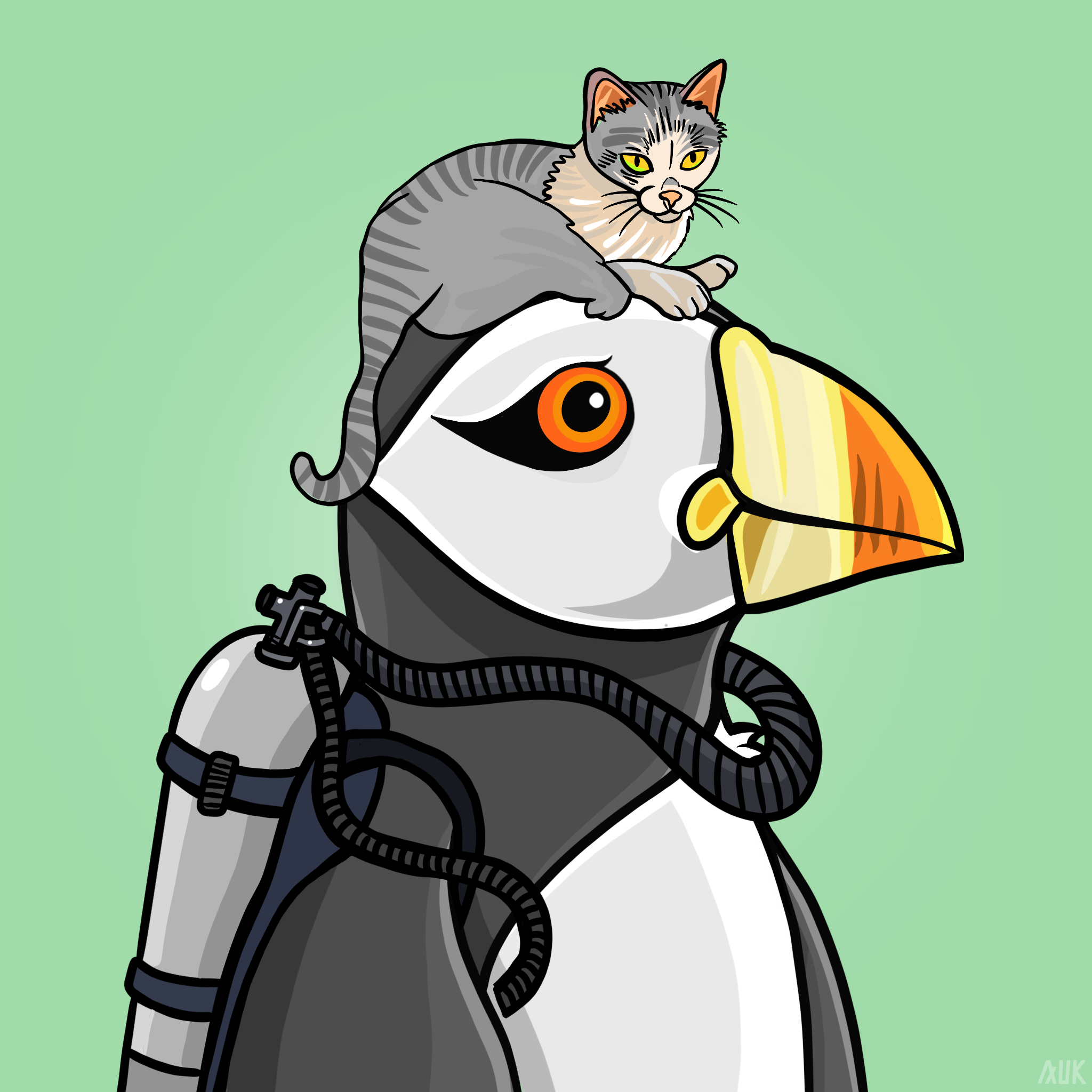 Poppin Puffins #647 NFT on Algorand