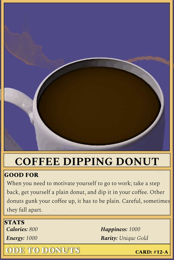 An image of #12-A Coffee Dipping Donut (ANI)