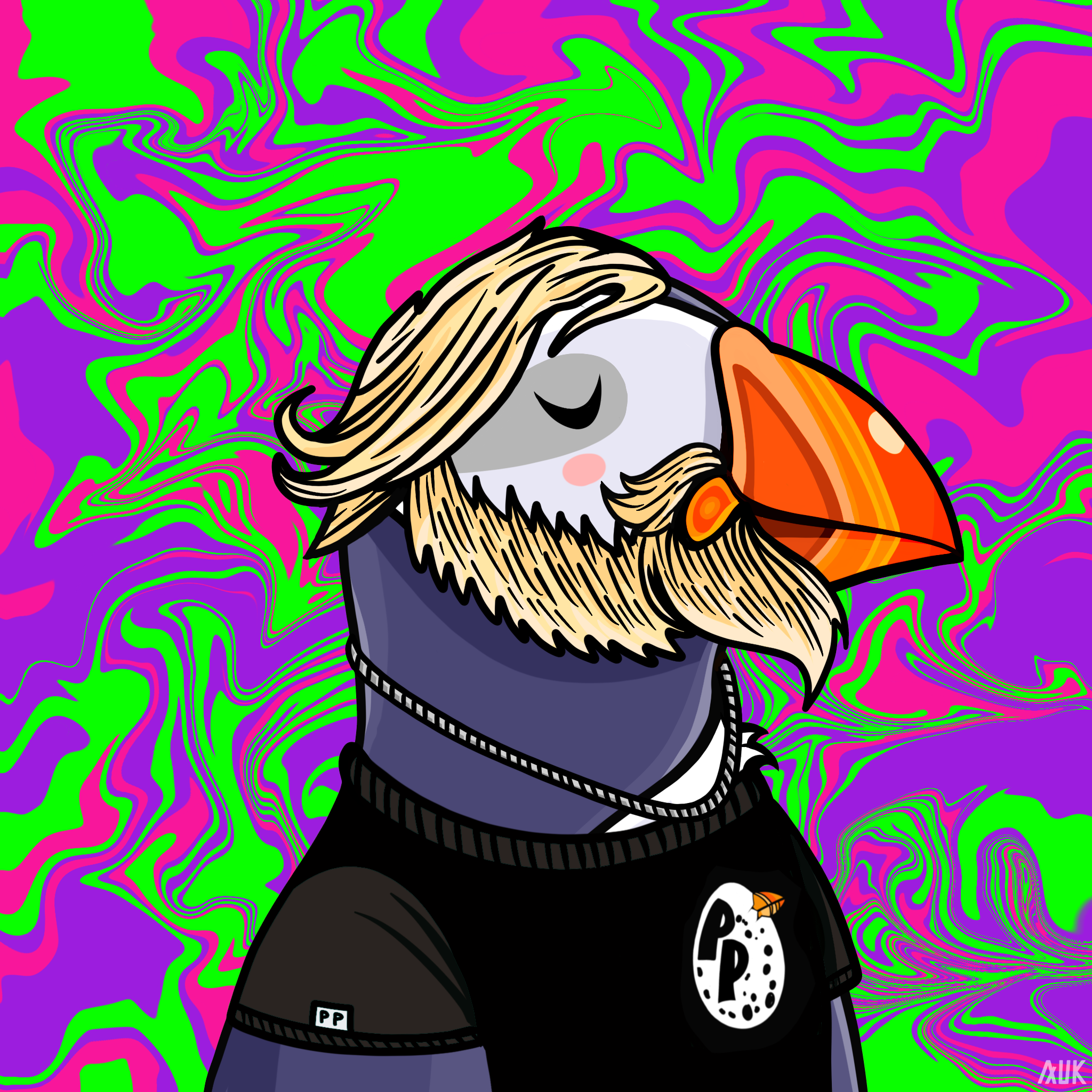 Poppin Puffins #6409 NFT on Algorand