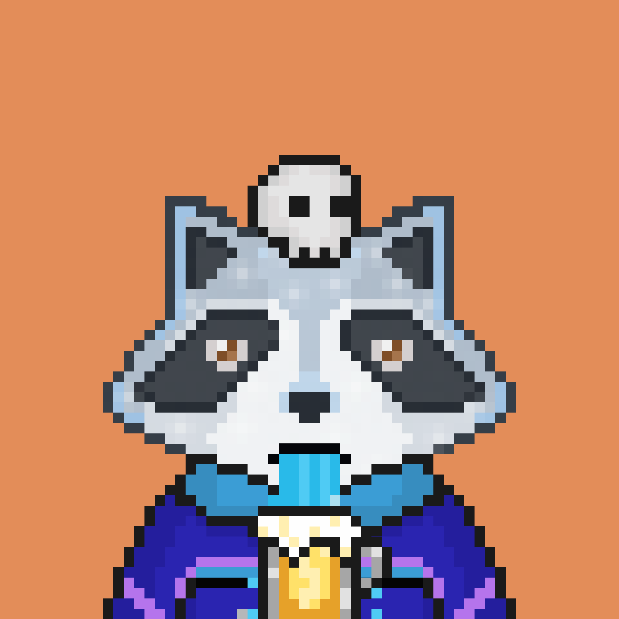 Pixel Raccoon #1034 NFT on Algorand