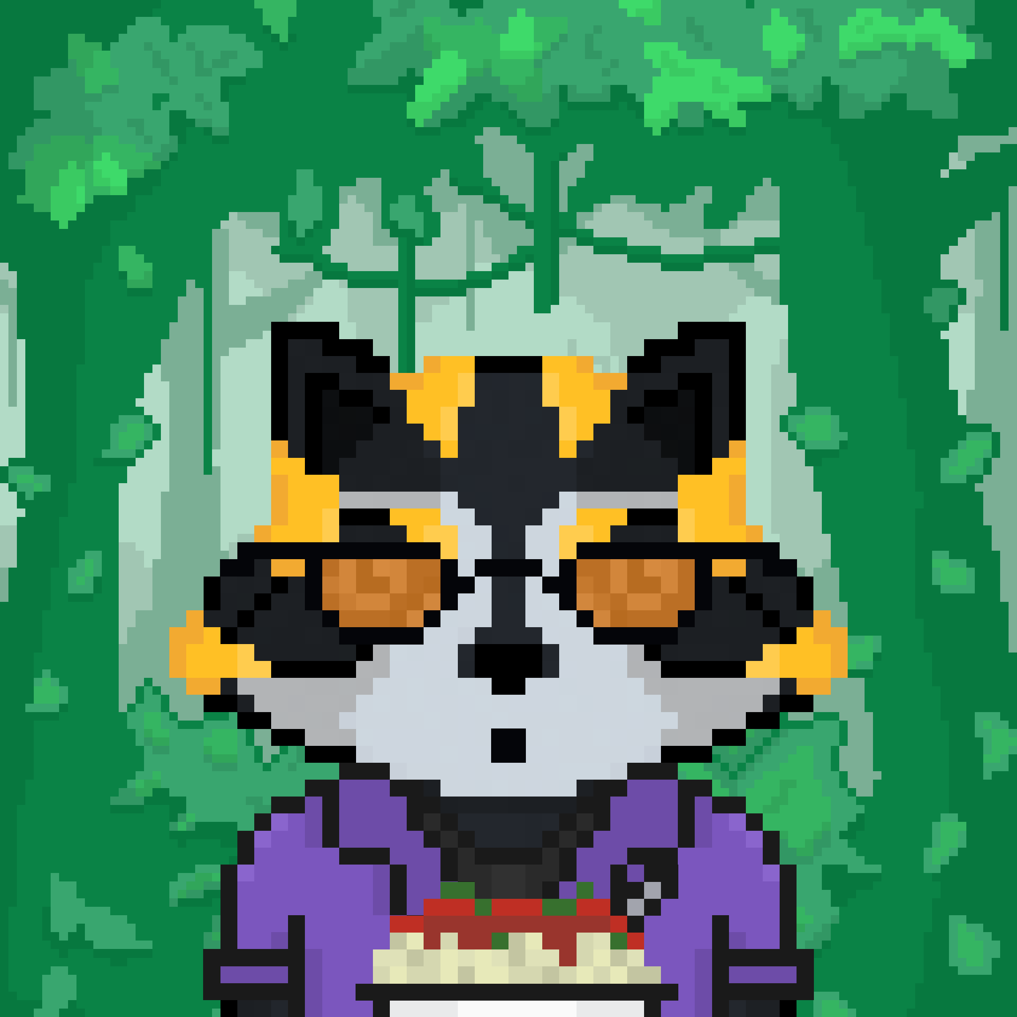Pixel Raccoon #1151 NFT on Algorand