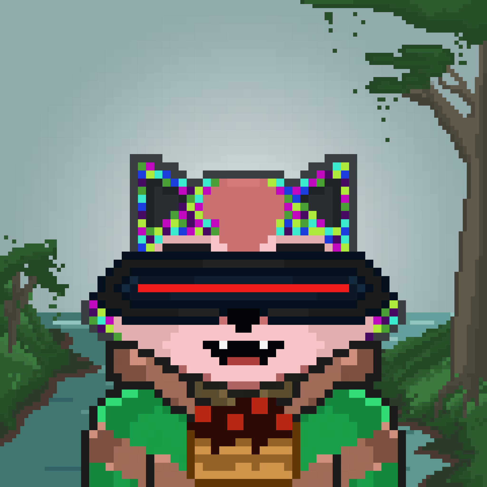 Pixel Raccoon #1153 NFT on Algorand