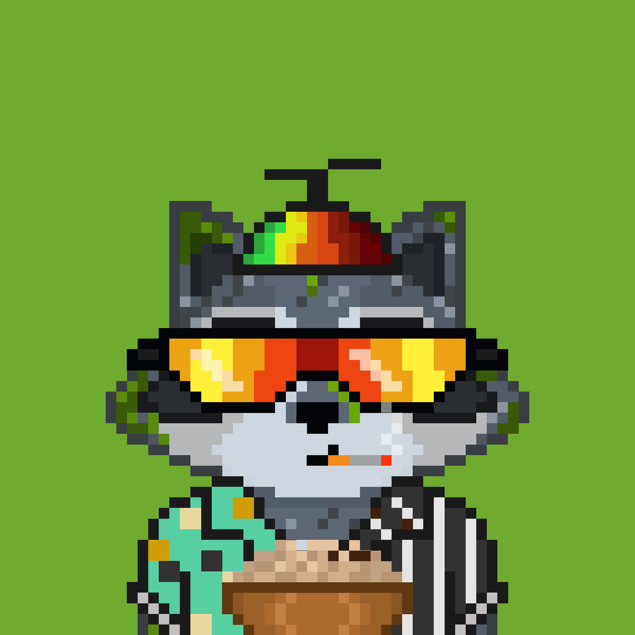 Pixel Raccoon #118 NFT on Algorand