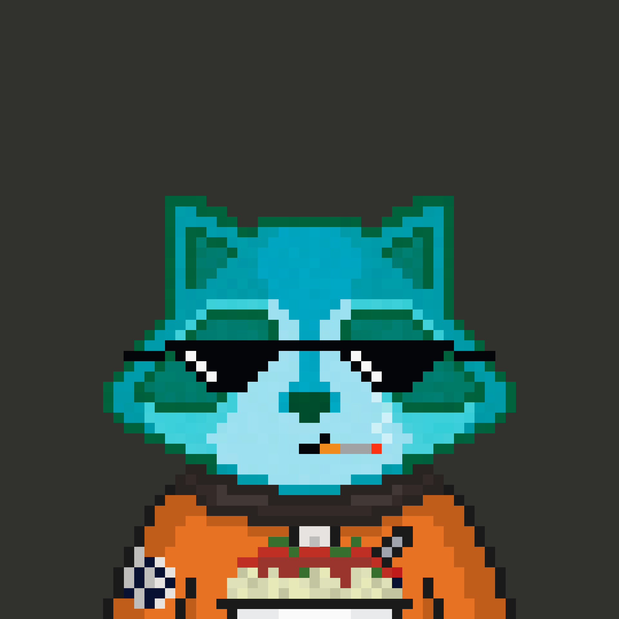 Pixel Raccoon #1194 NFT on Algorand