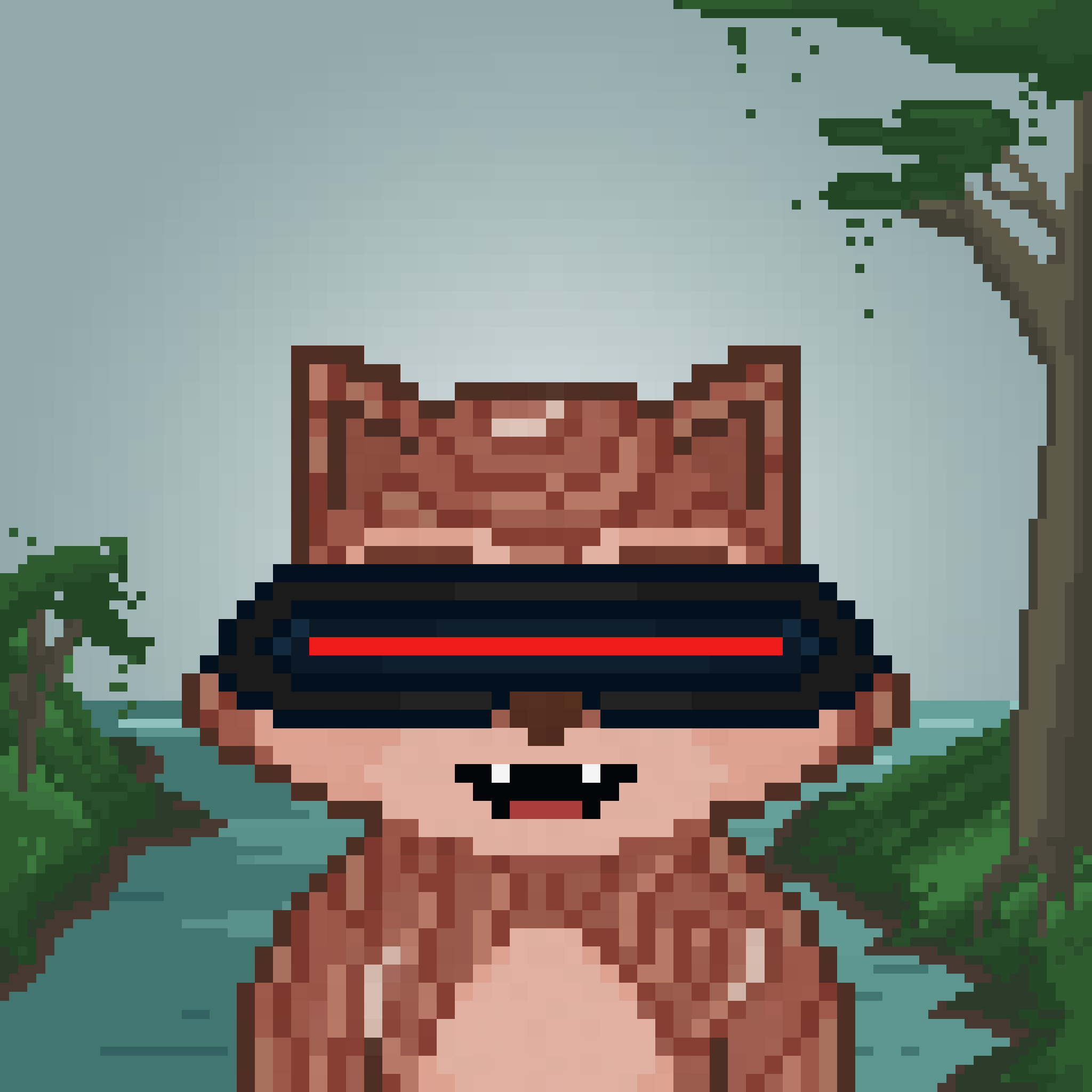 Pixel Raccoon #1201 NFT on Algorand