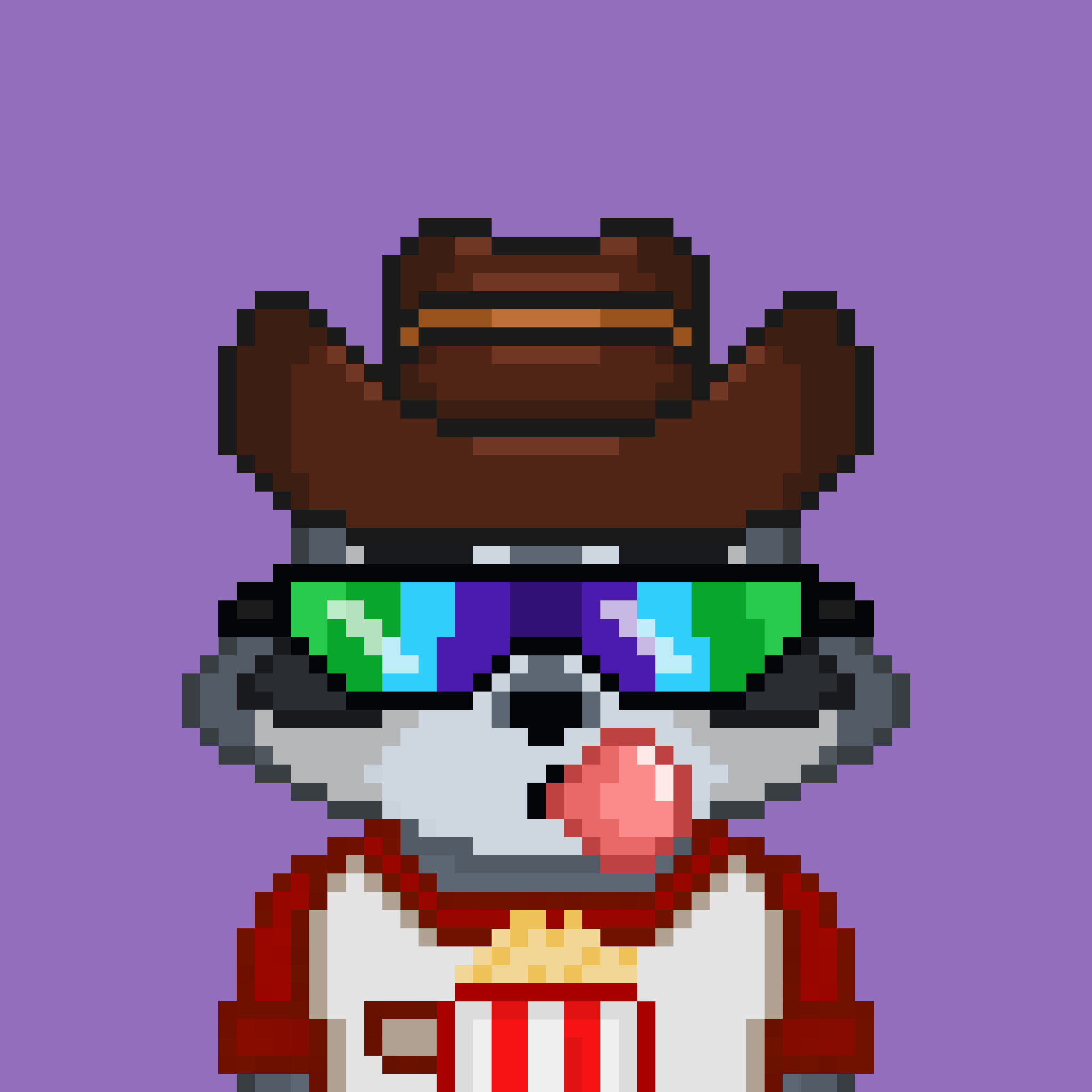 Pixel Raccoon #1214 NFT on Algorand