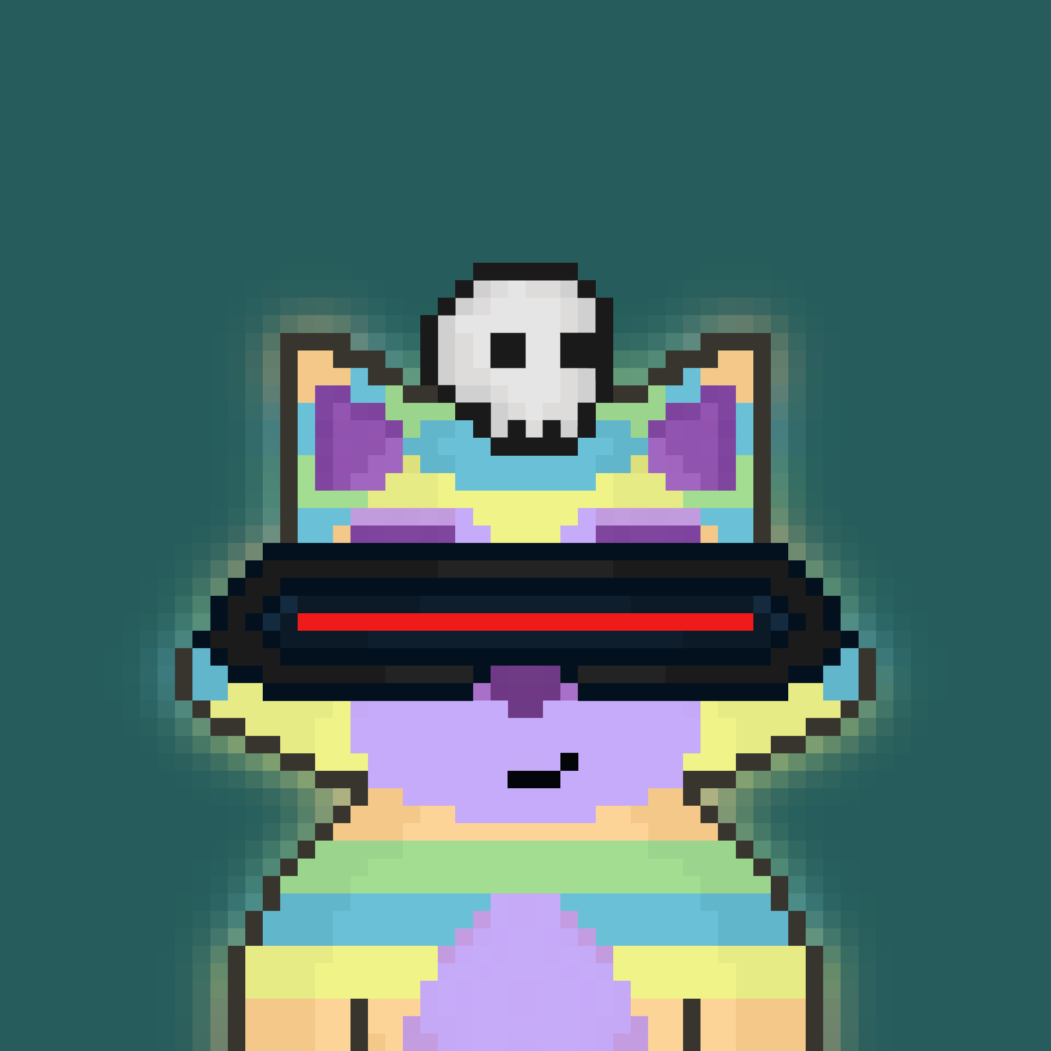 Pixel Raccoon #1216 NFT on Algorand