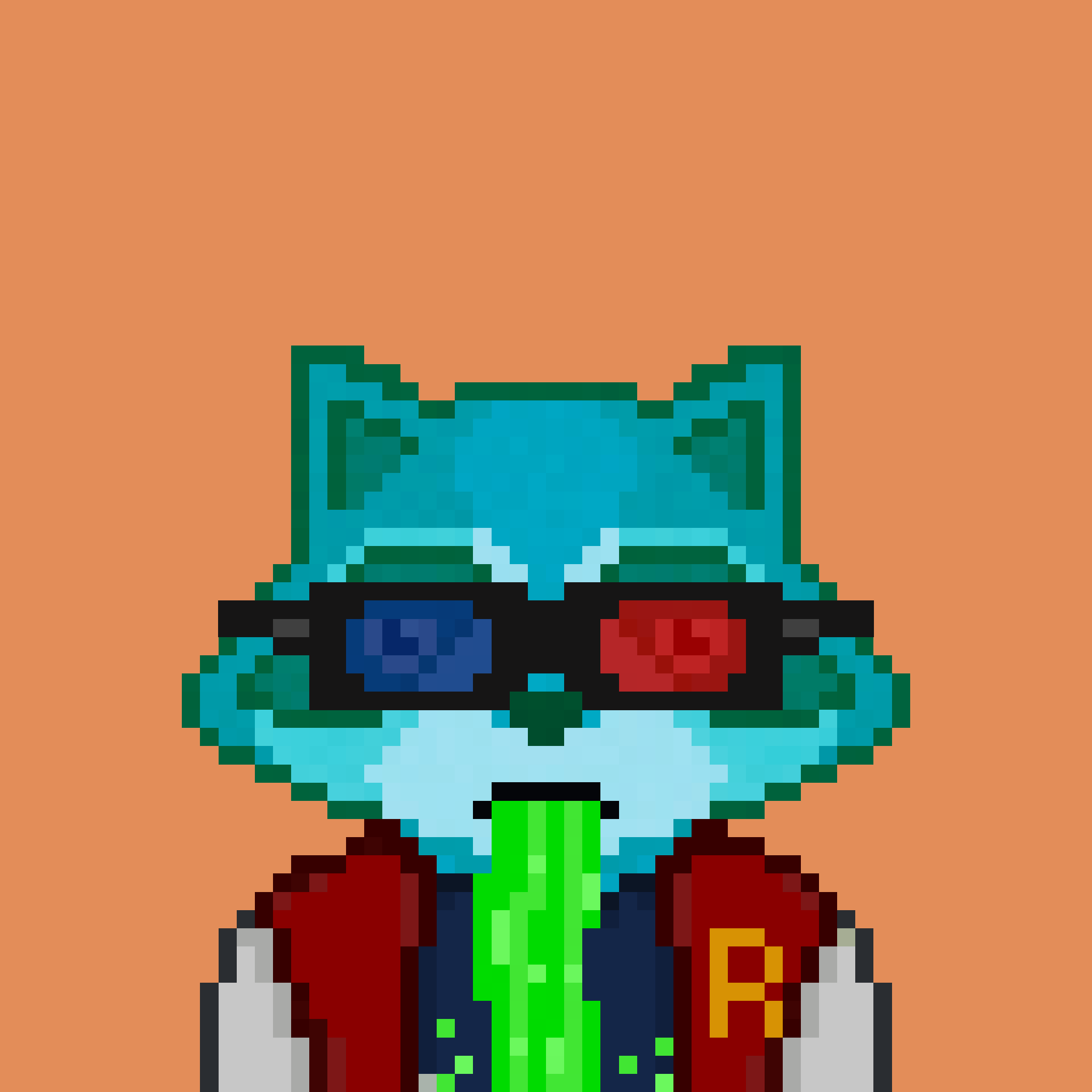 Pixel Raccoon #1239 NFT on Algorand
