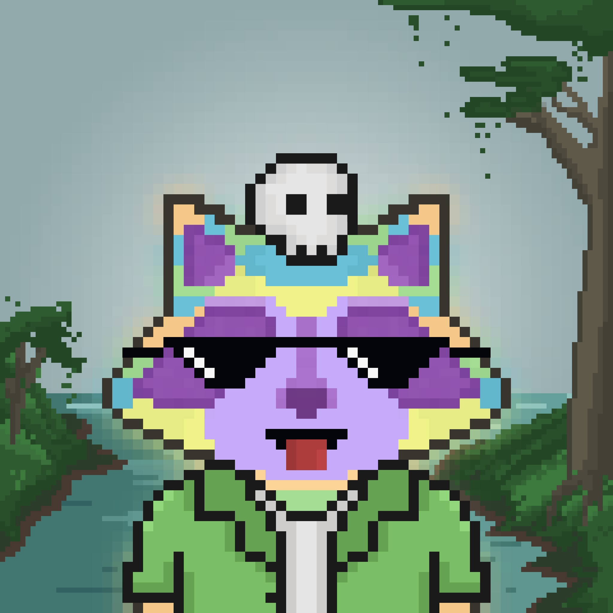 Pixel Raccoon #1259 NFT on Algorand