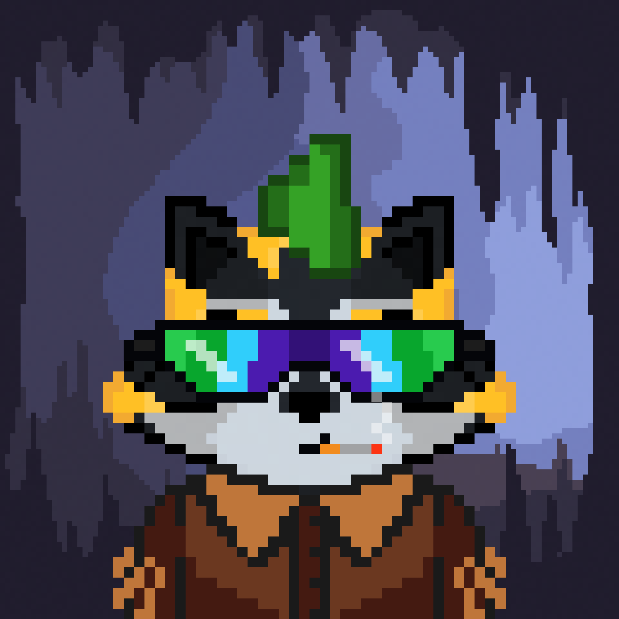 Pixel Raccoon #1263 NFT on Algorand