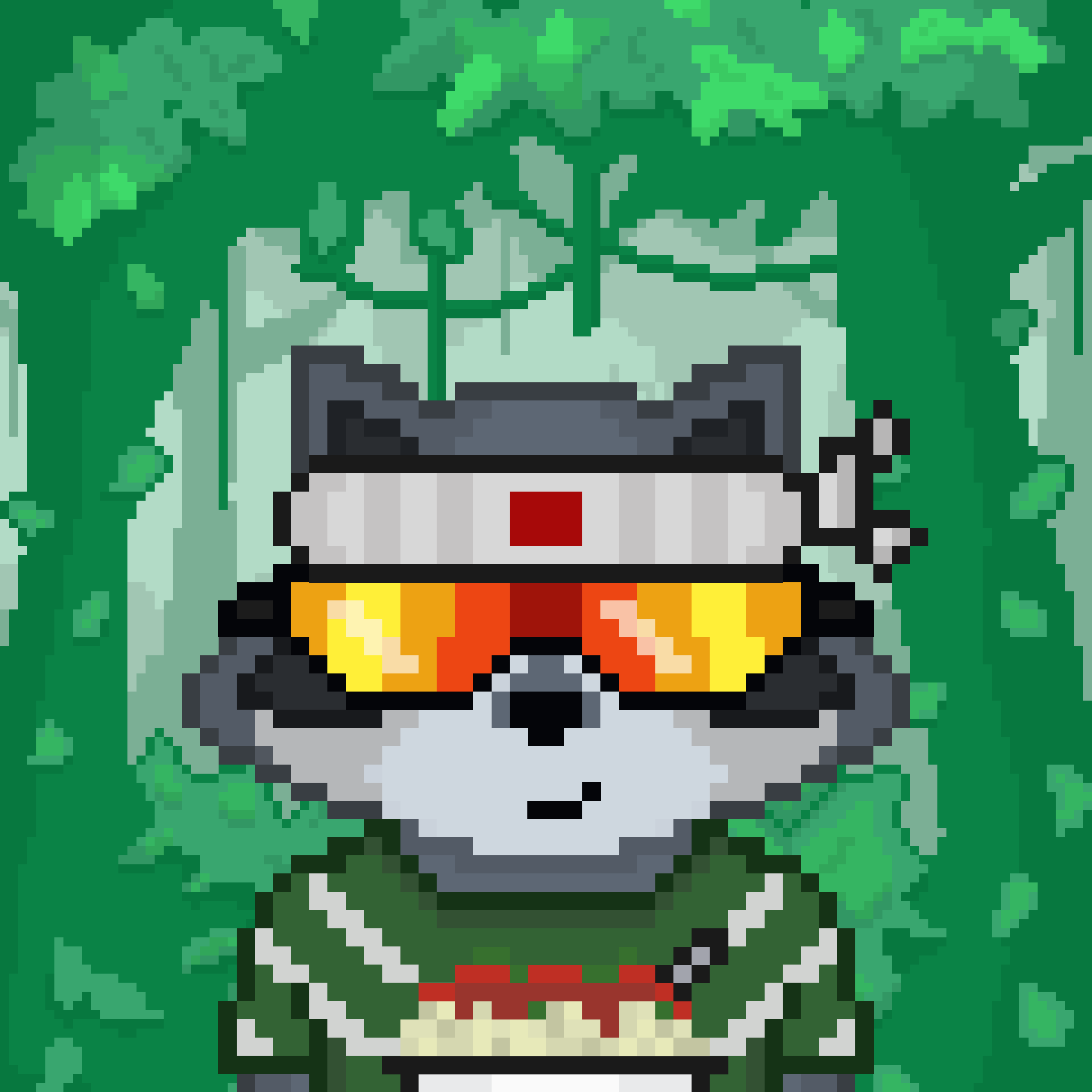 Pixel Raccoon #1275 NFT on Algorand