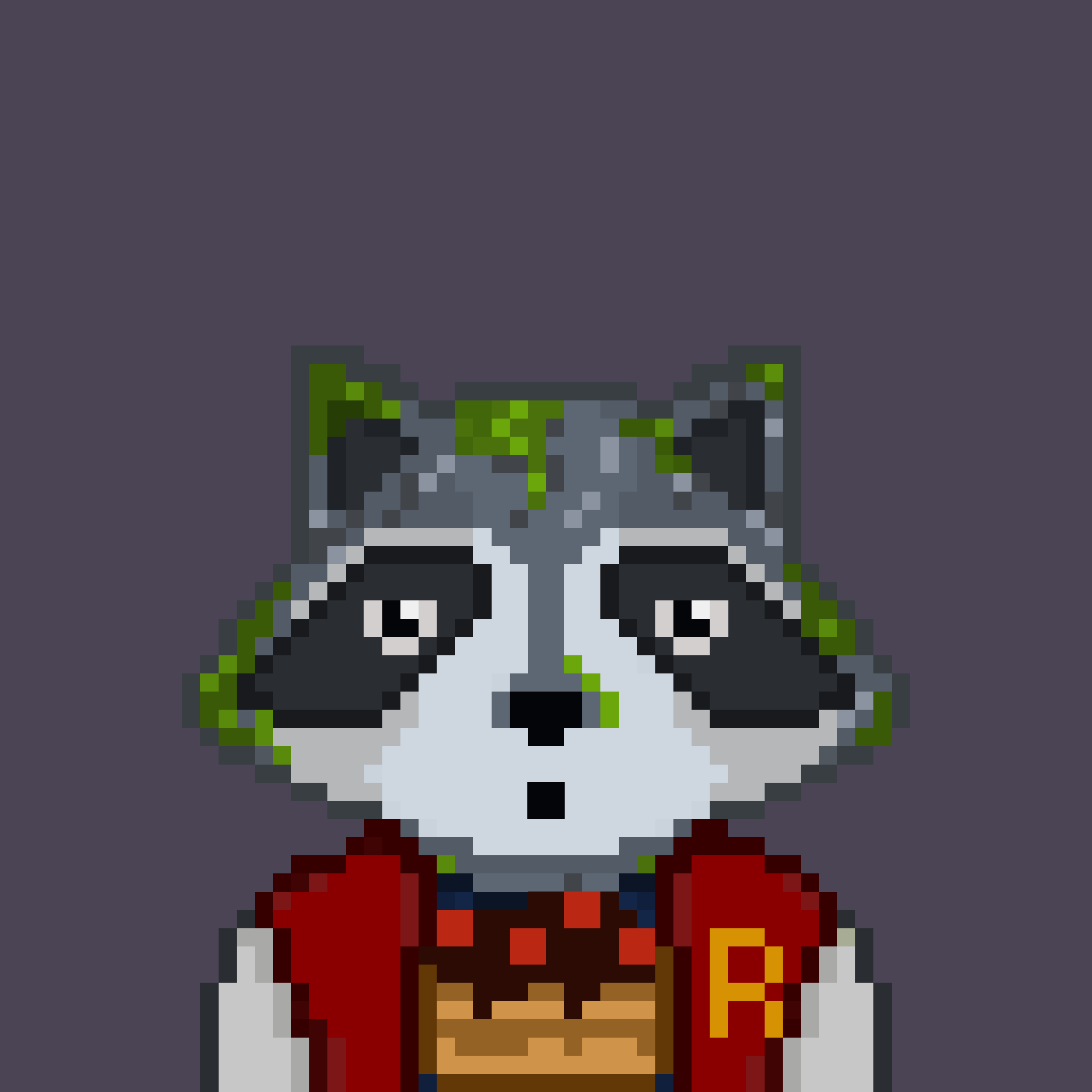 Pixel Raccoon #1303 NFT on Algorand