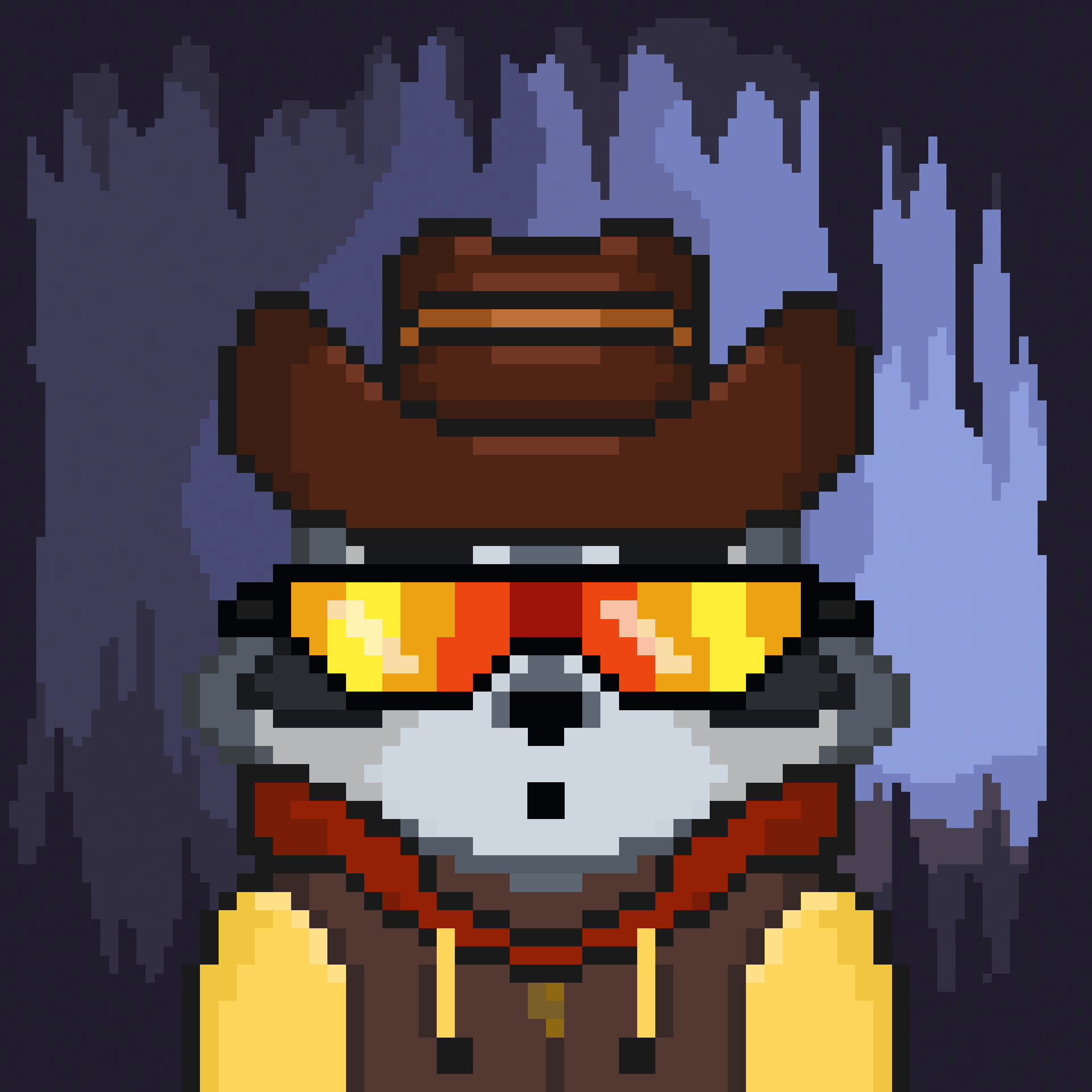 Pixel Raccoon #1305 NFT on Algorand