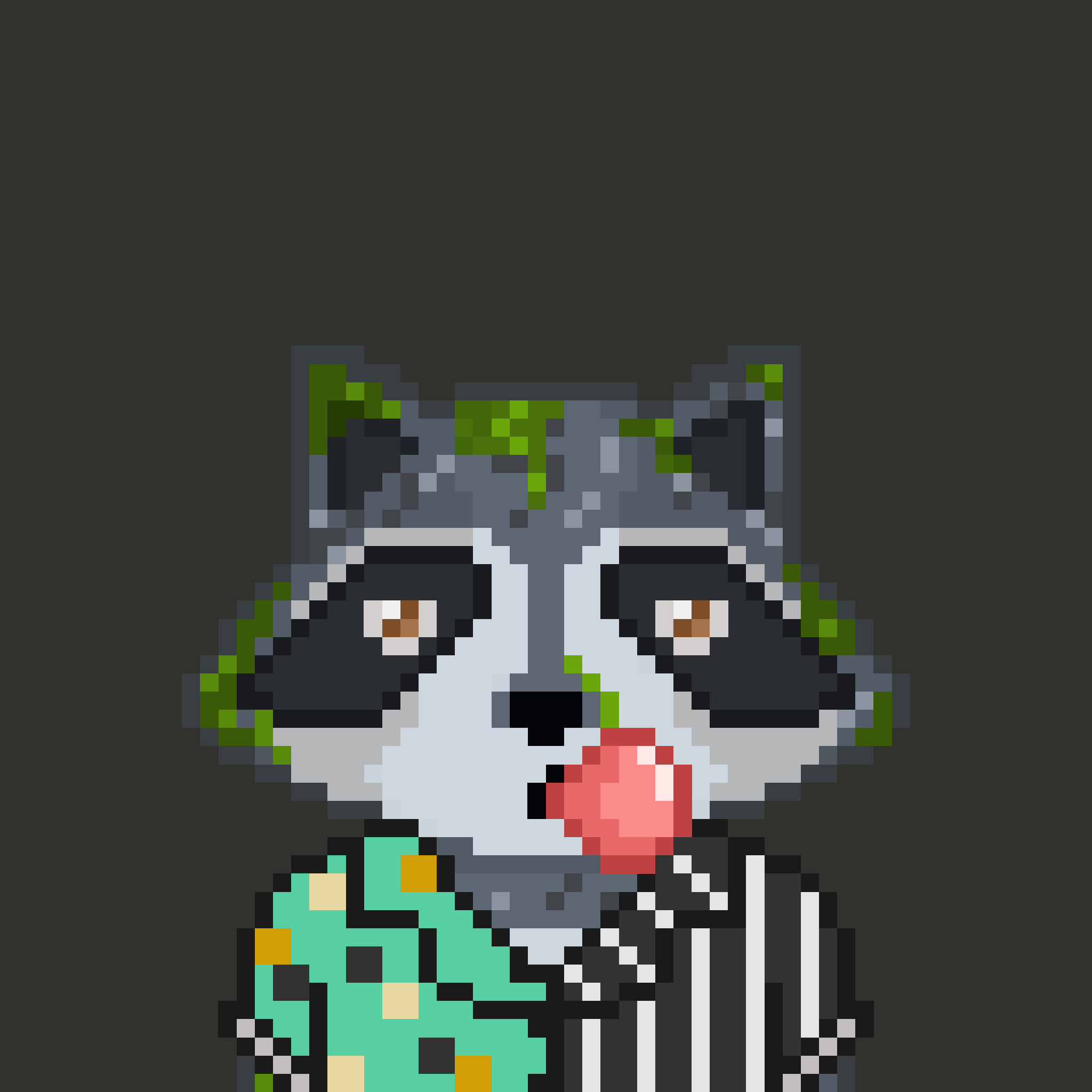 Pixel Raccoon #1329 NFT on Algorand
